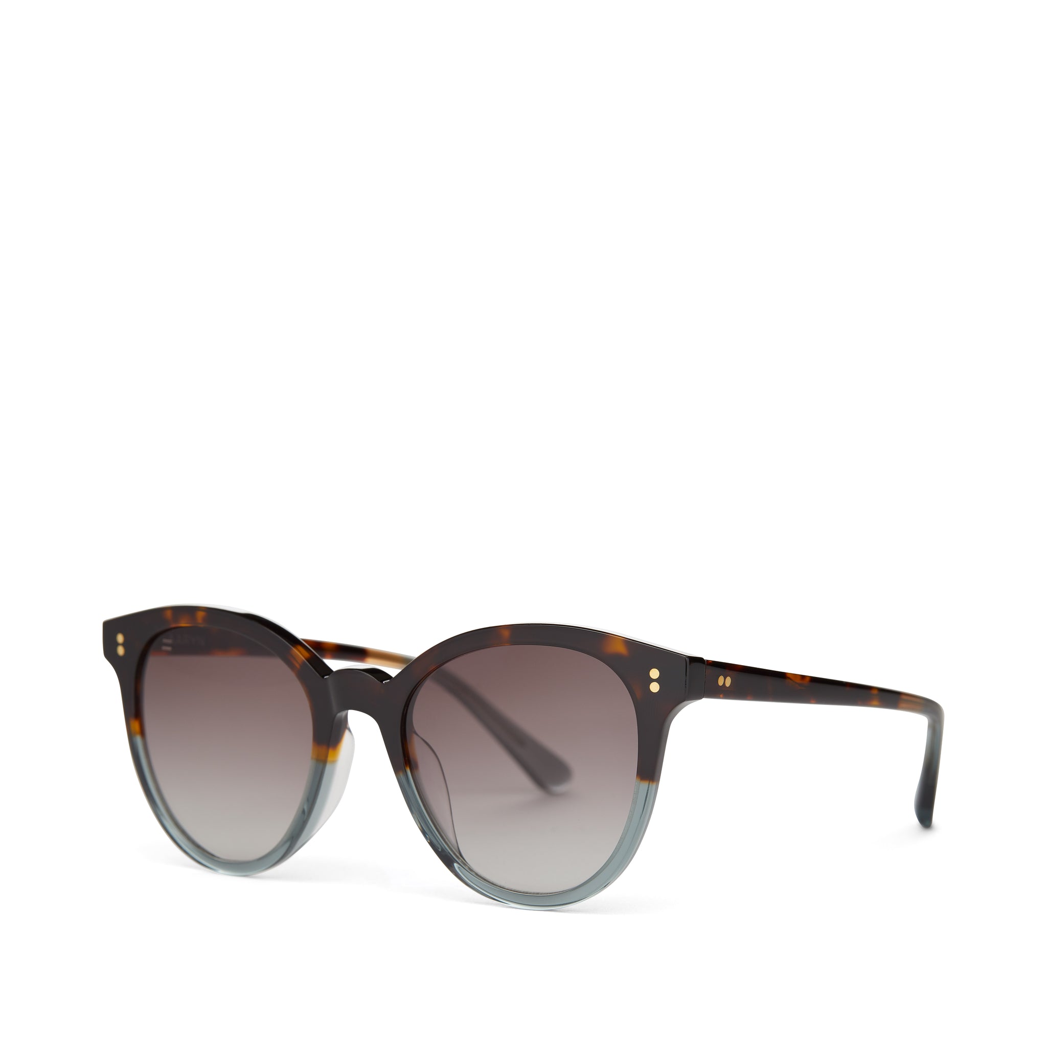 Aaryn Tortoise Ocean Grey Fade Handcrafted Sunglasses - Image 2