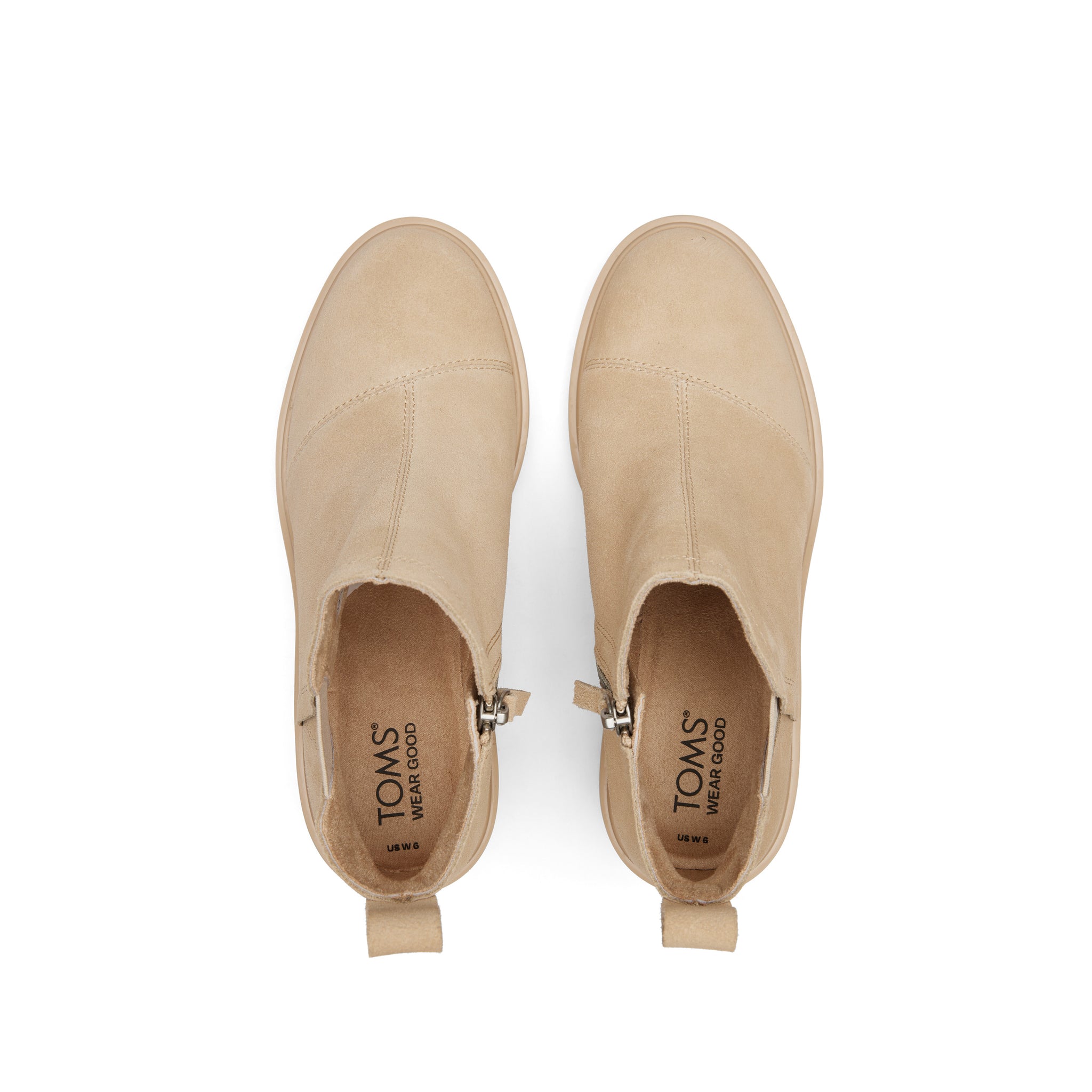 Maude Oatmeal Suede Wedge Boot - Image 6