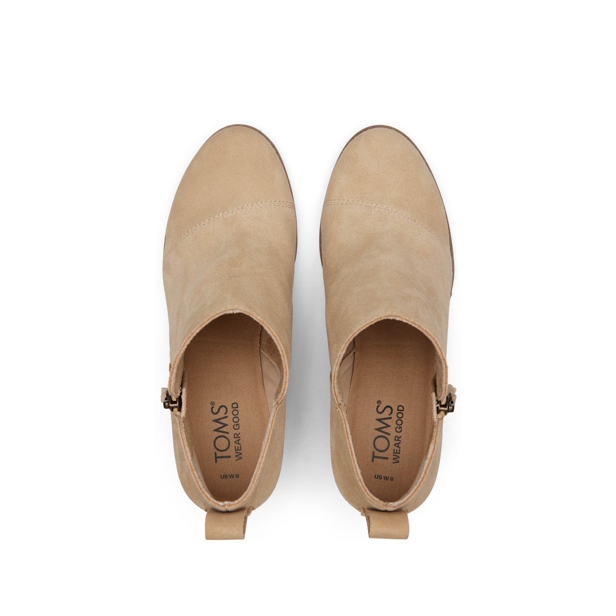 Goldie Oatmeal Suede Wedge Boot - Image 6