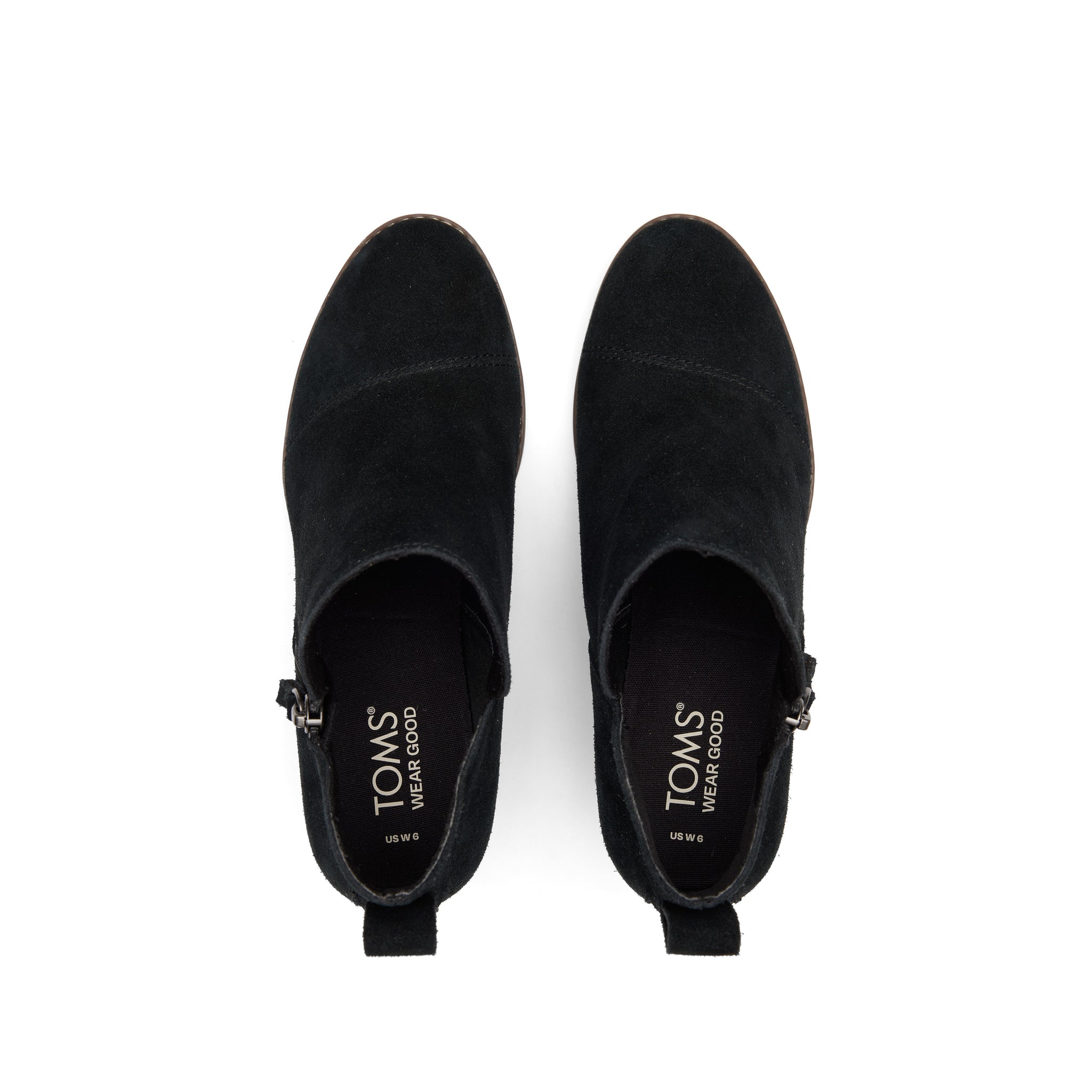 Goldie Black Suede Wedge Boot - Image 6