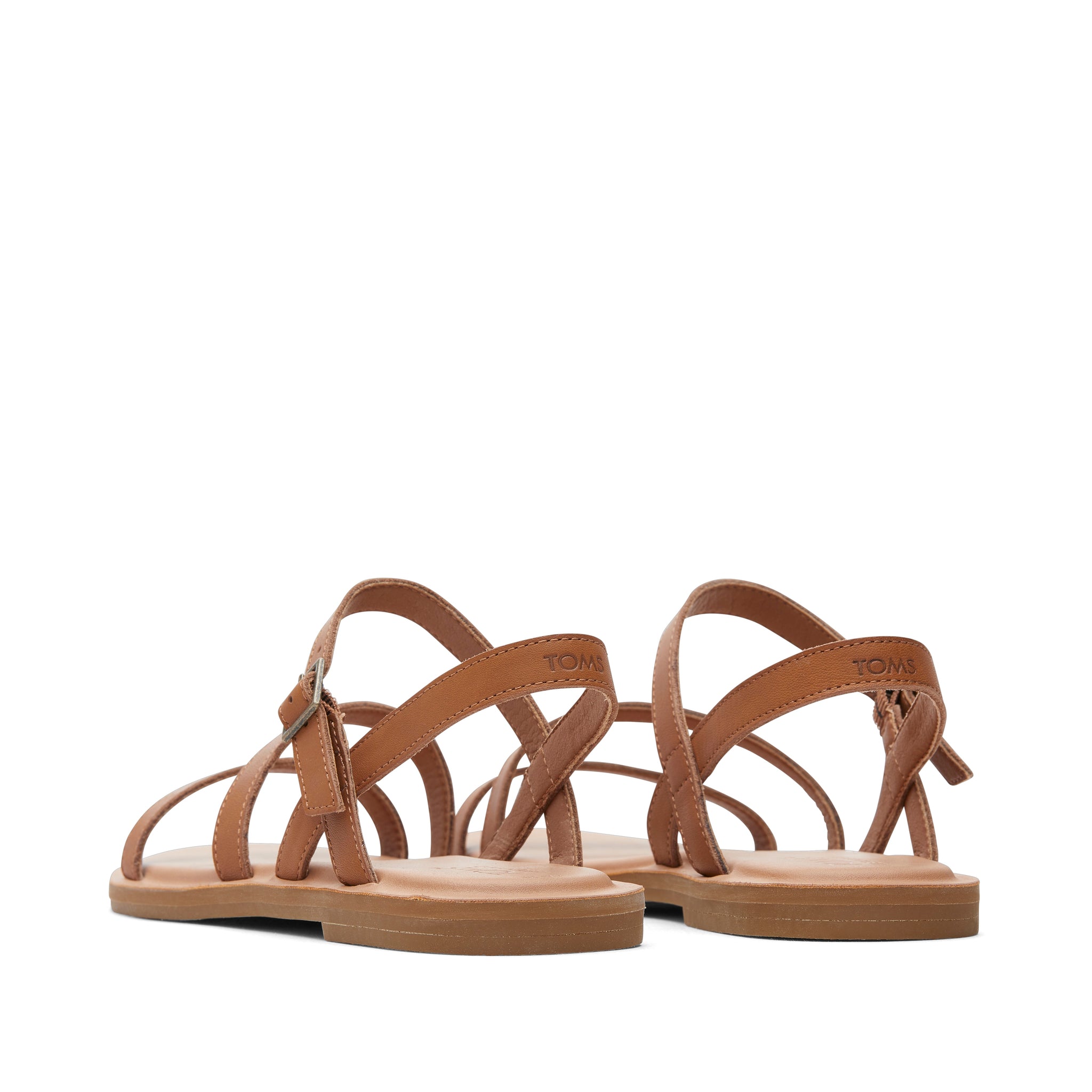 Kira Tan Leather Strappy Sandal - Image 4