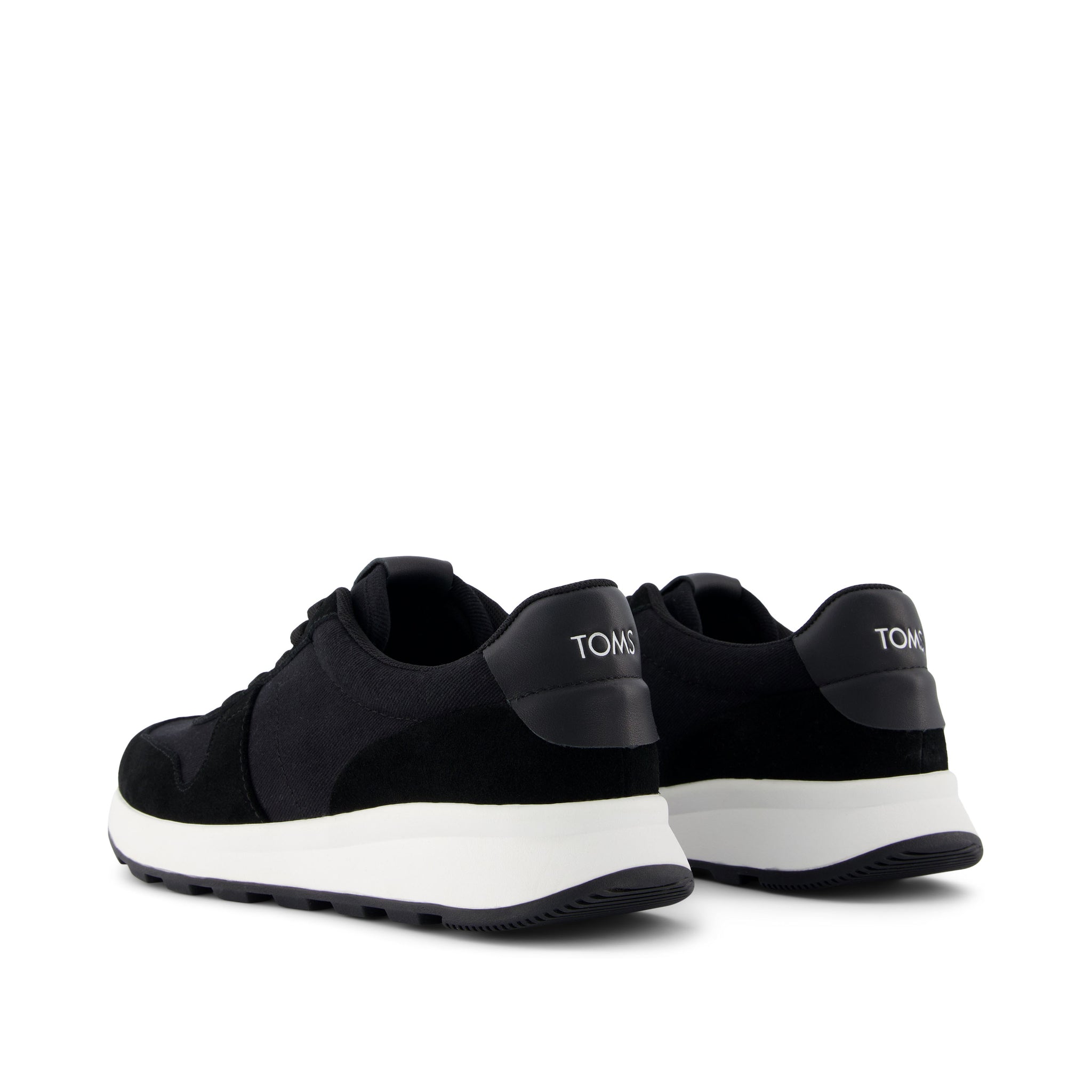 TRVL Lite Retro Runner Black Suede Water Repellent Sneaker - Image 3