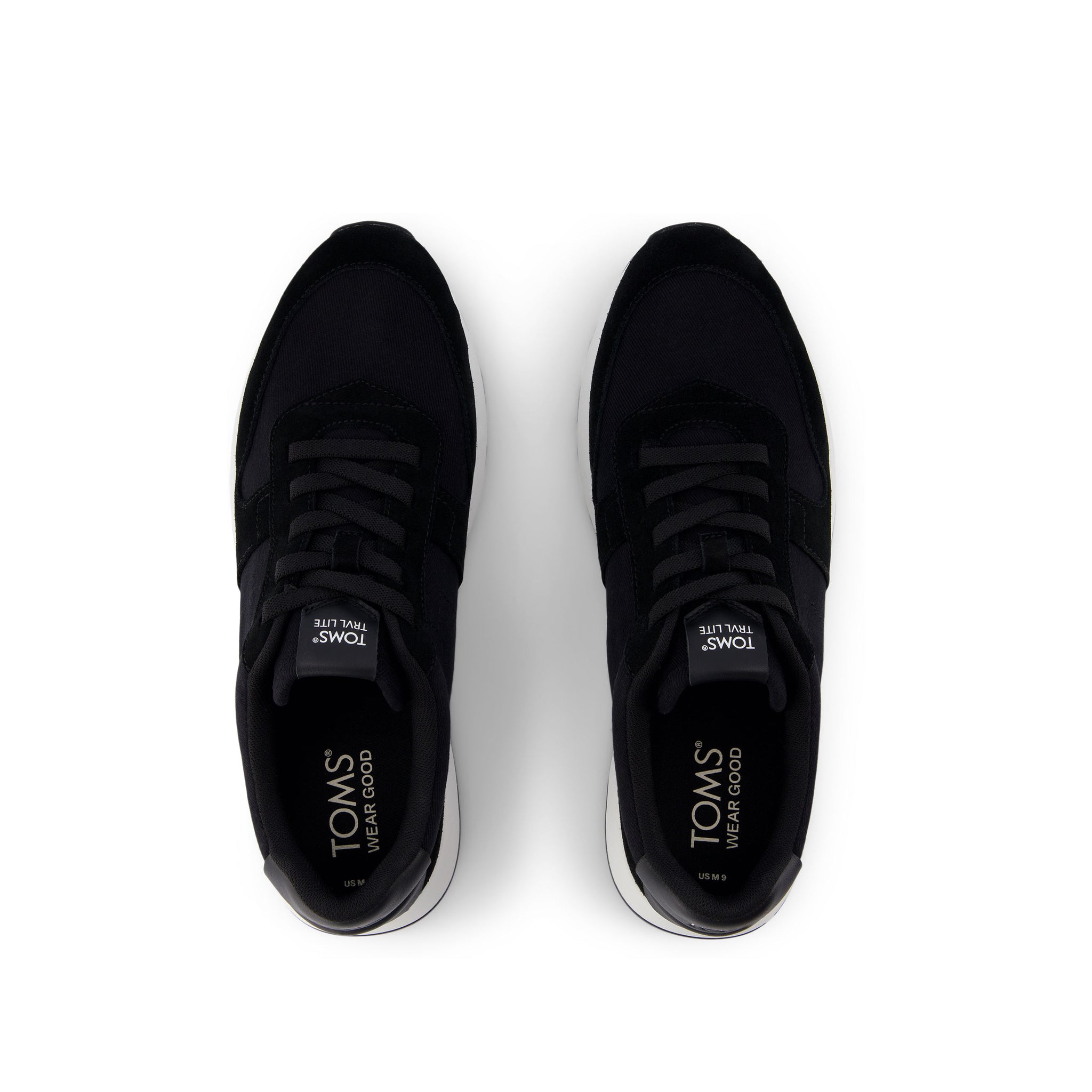 TRVL Lite Retro Runner Black Suede Water Repellent Sneaker - Image 5