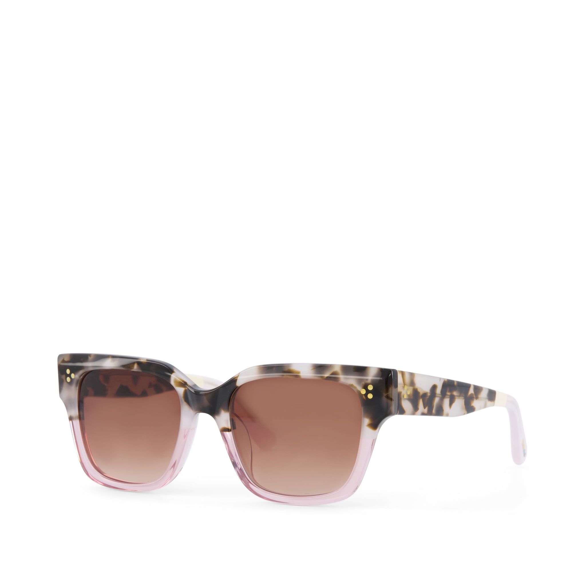 Madison Handcrafted Tortoise Pink Fade Sunglasses - Image 3