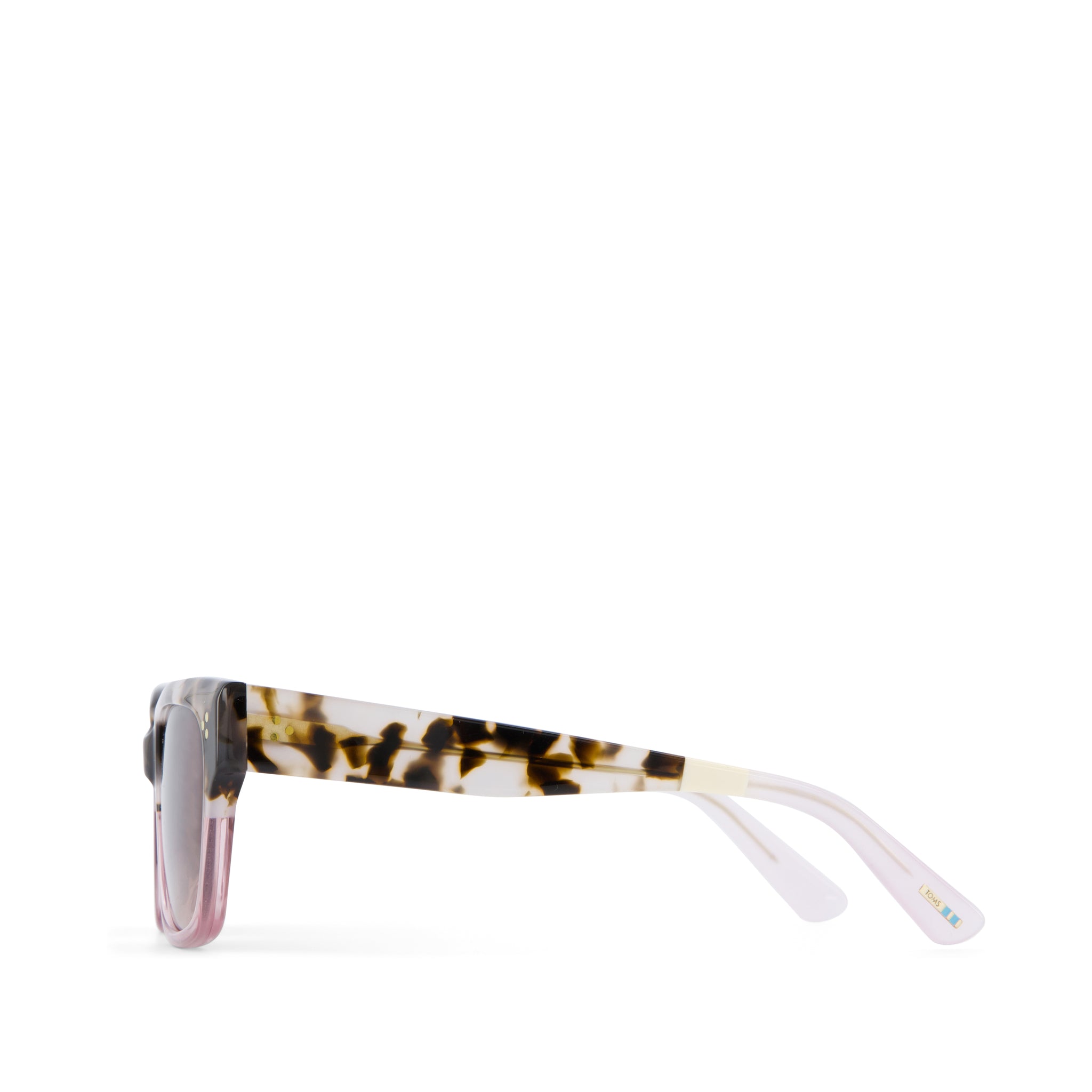 Madison Handcrafted Tortoise Pink Fade Sunglasses - Image 4