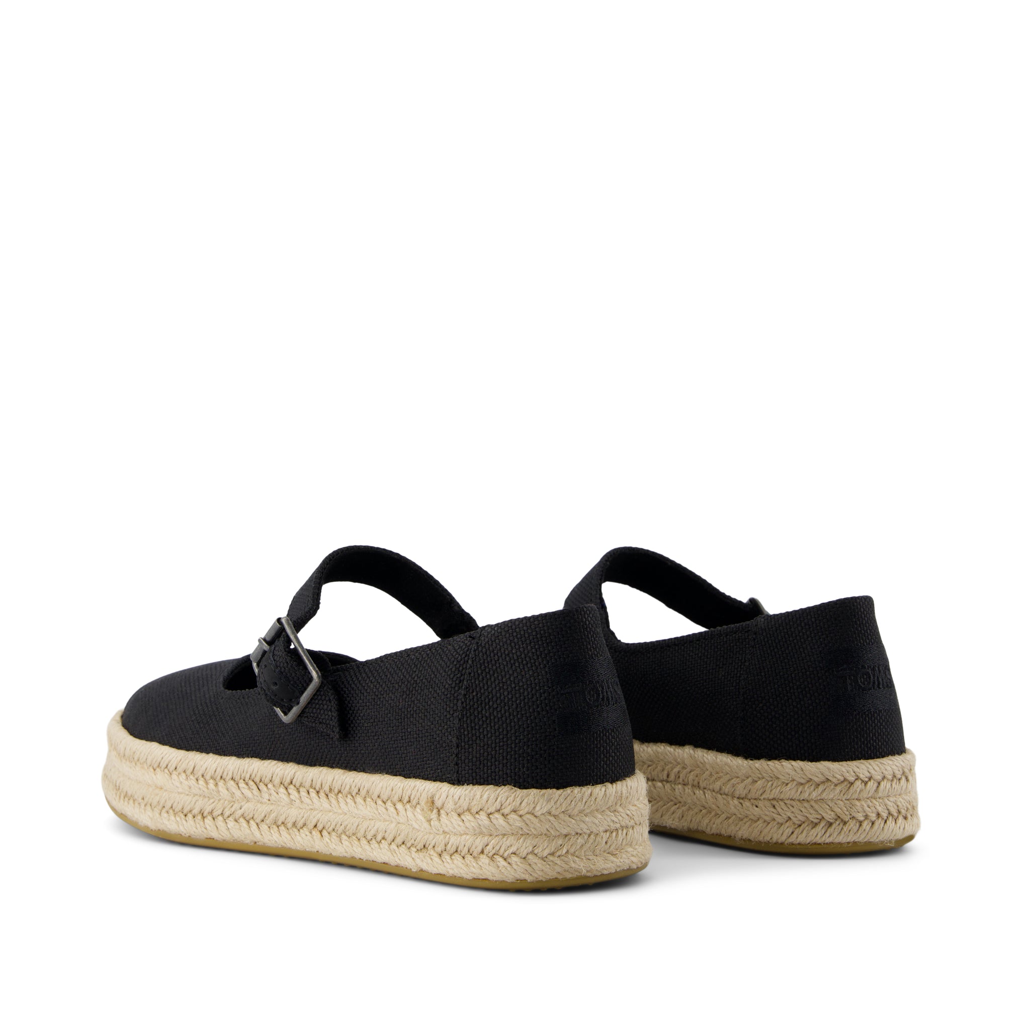 Carolina Mary Jane Espadrille Black Heavy Canvas - Image 4
