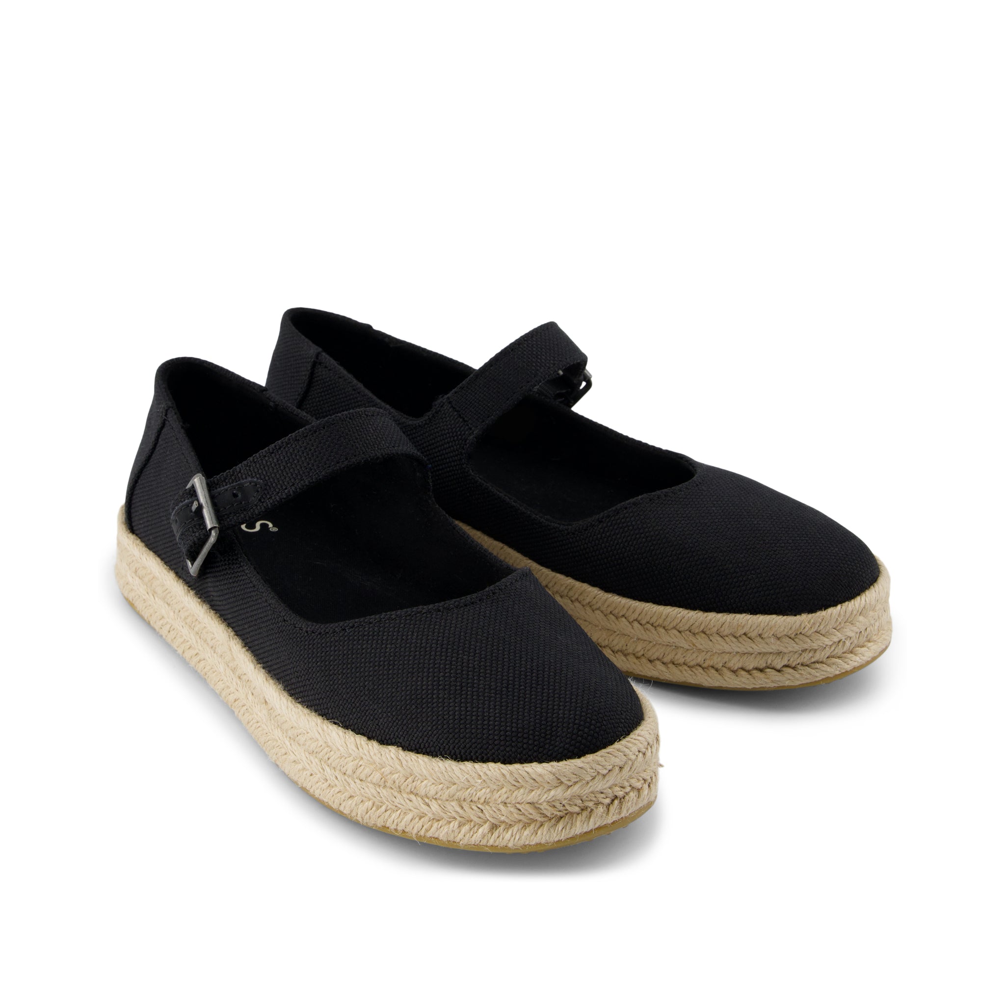 Carolina Mary Jane Espadrille Black Heavy Canvas - Image 3