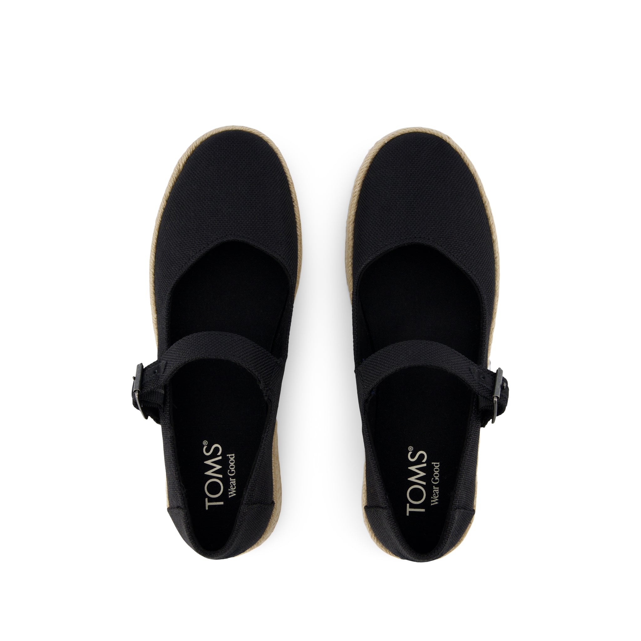 Carolina Mary Jane Espadrille Black Heavy Canvas - Image 6