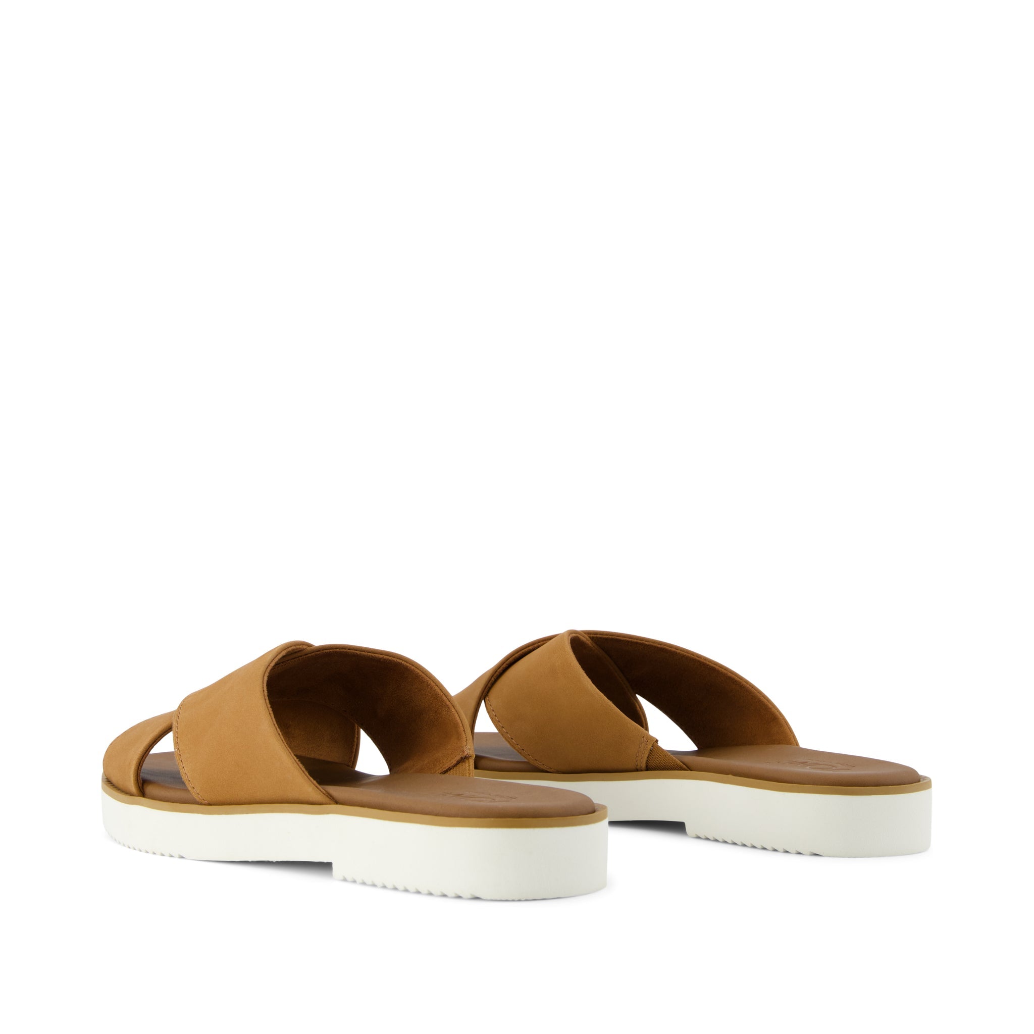 Mae Crossover Slide Sandal Brown Sugar Leather - Image 5