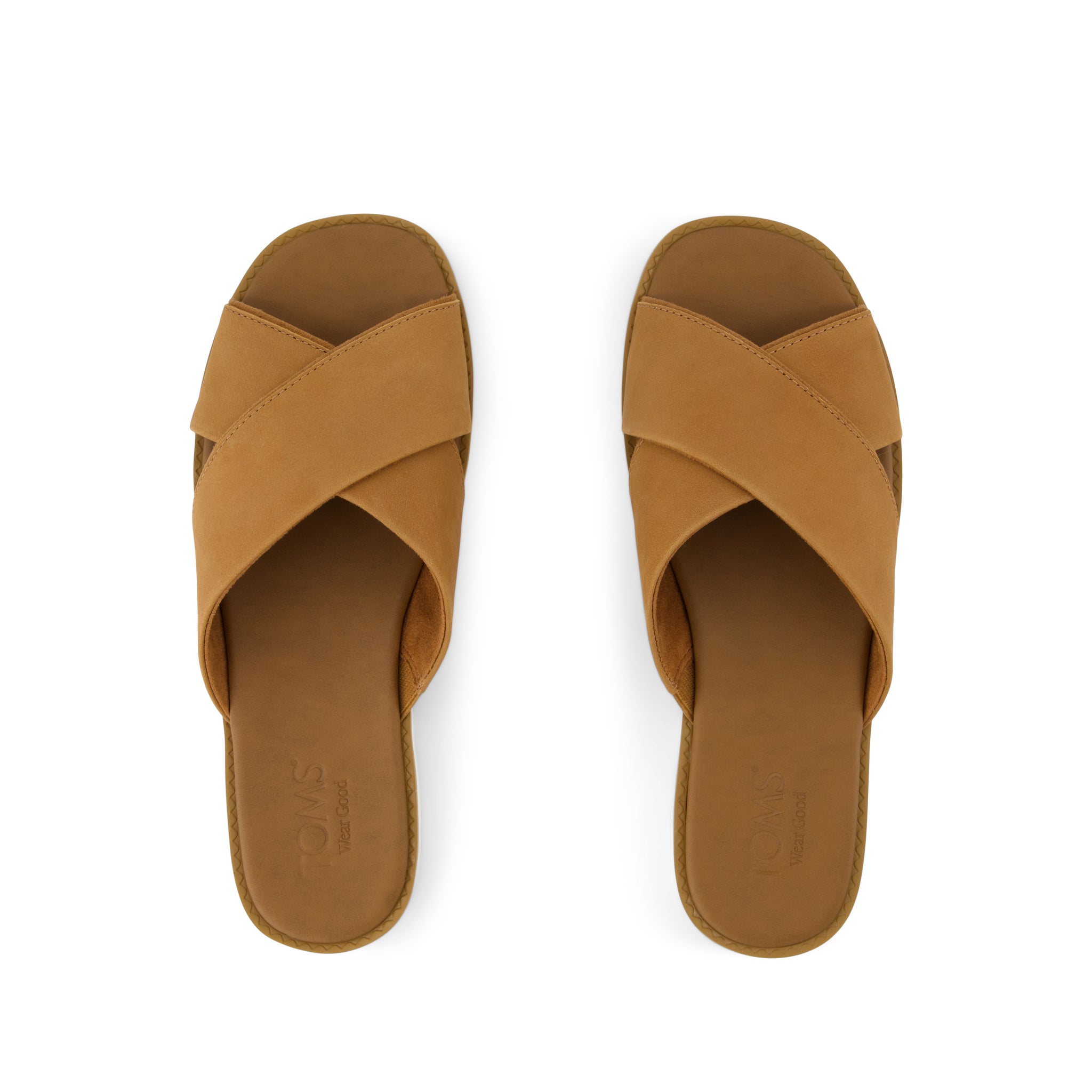 Mae Crossover Slide Sandal Brown Sugar Leather - Image 7