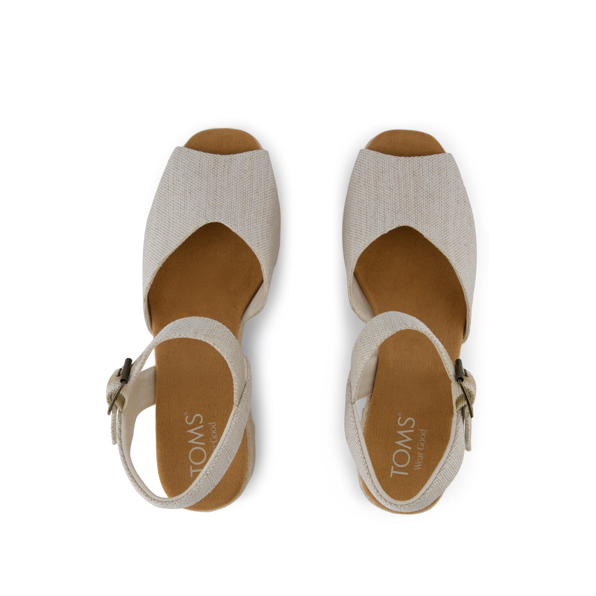Isla Peep Toe Heeled Sandal Natural Yarn Dye - Image 7