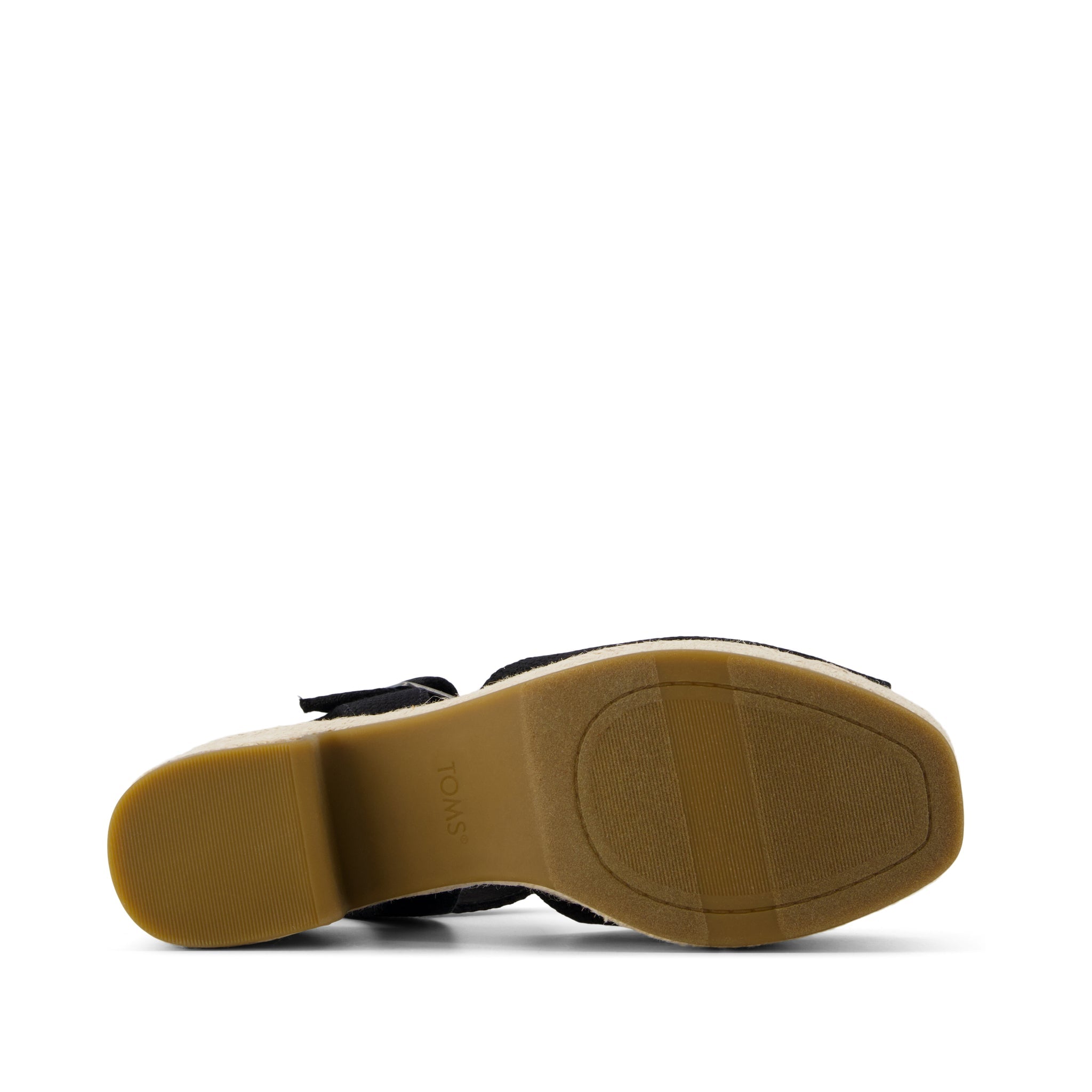 Isla Peep Toe Heeled Sandal Black Beachside Woven - Image 5