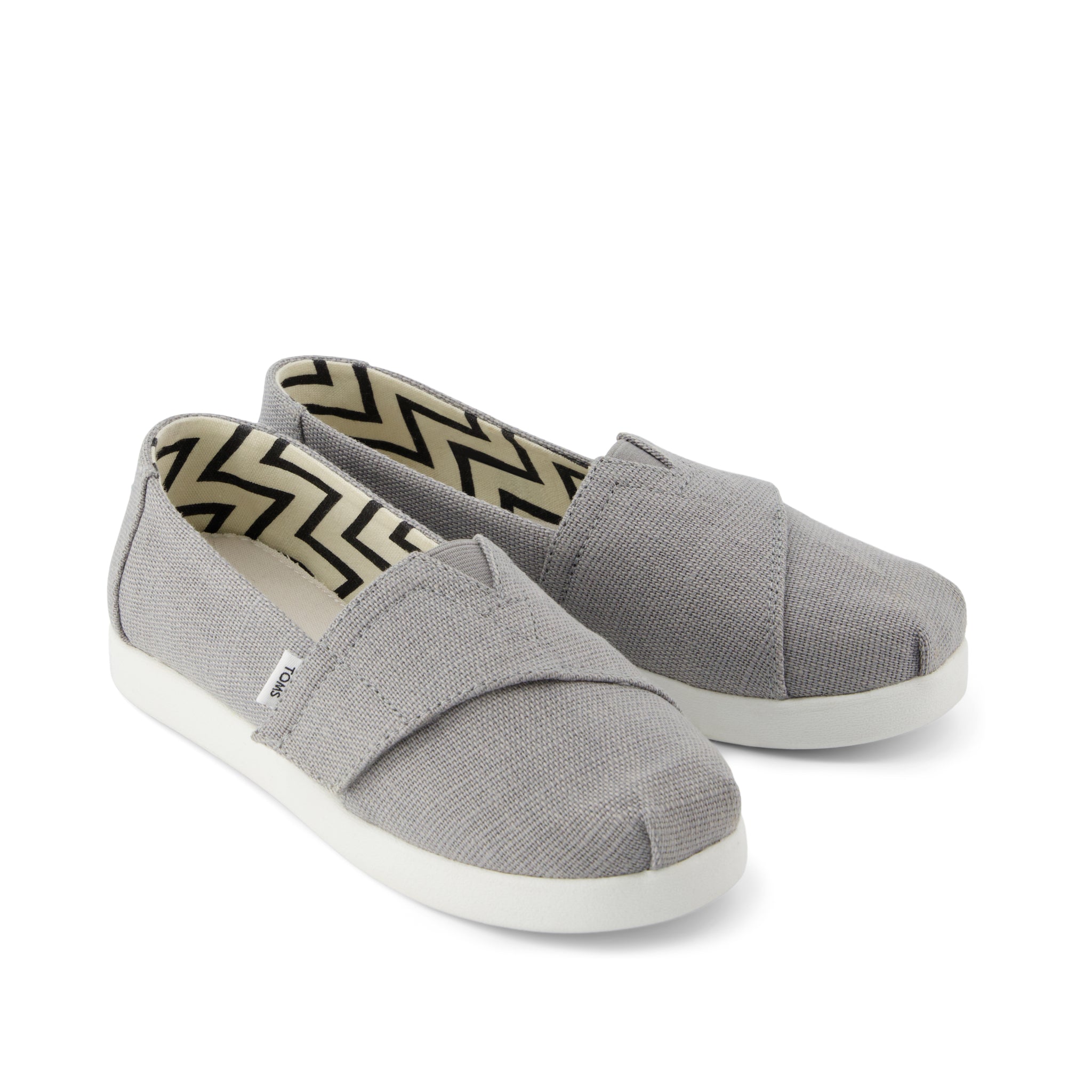 Alpargata Classic Kids Shoe Drizzle Grey Heritage Canvas - Image 3
