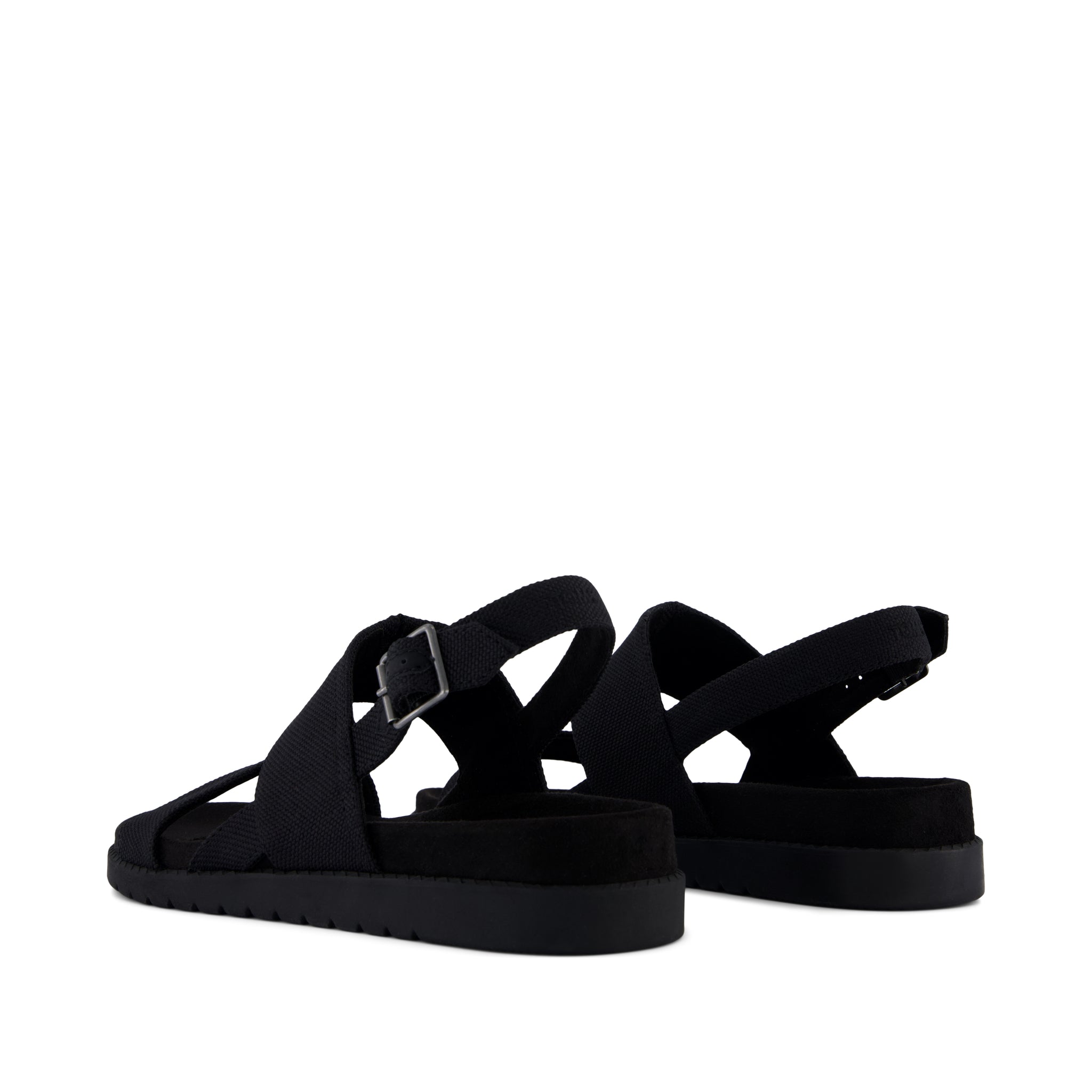 Marin Strap Sandal Black Heavy Canvas - Image 5