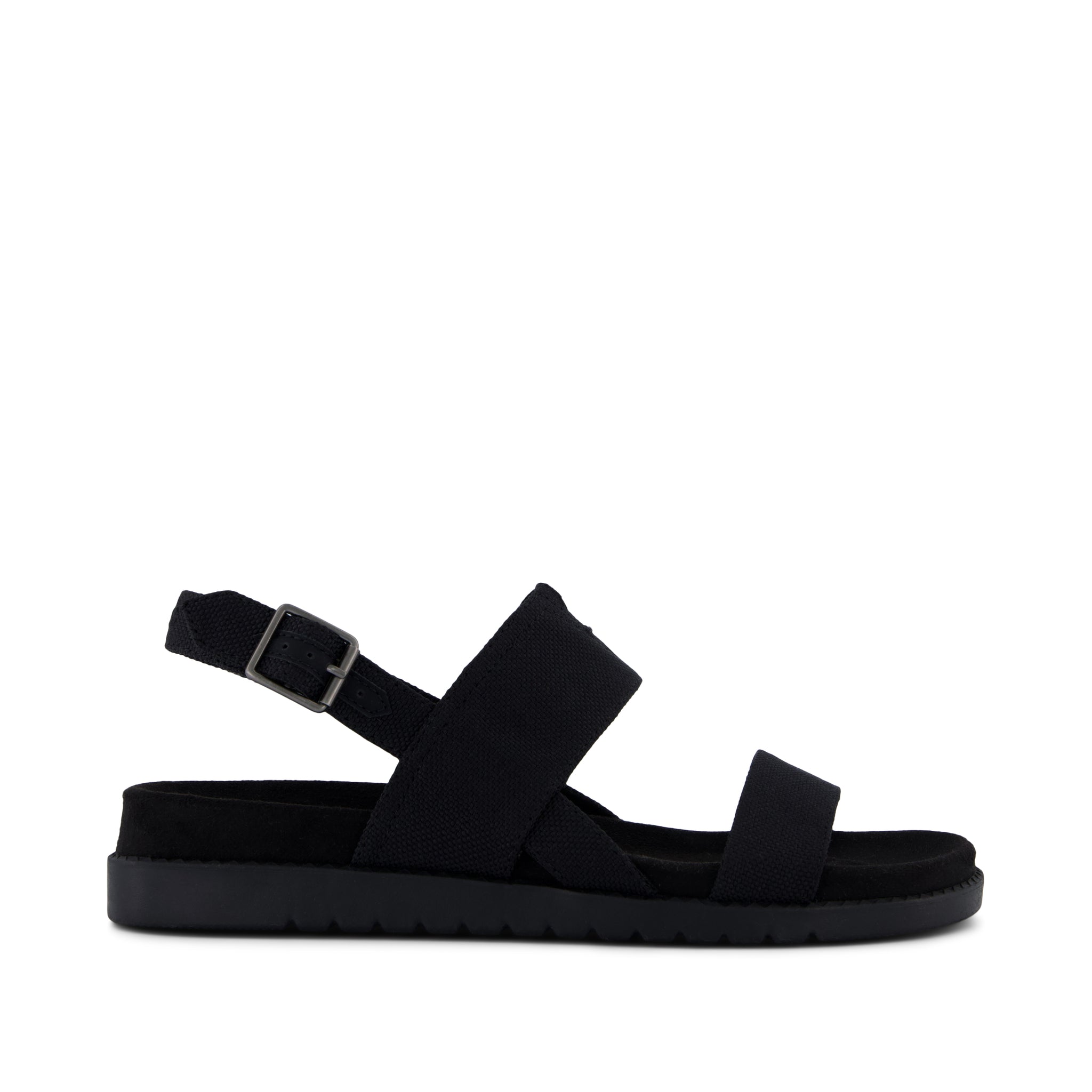 Marin Strap Sandal Black Heavy Canvas