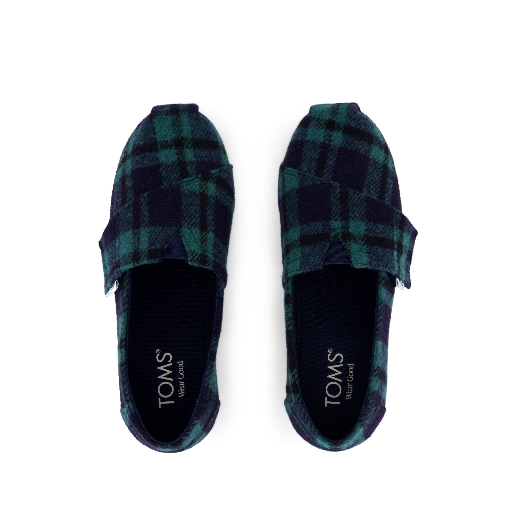 Alpargata Classic Kids Shoe Navy Plaid - Image 7