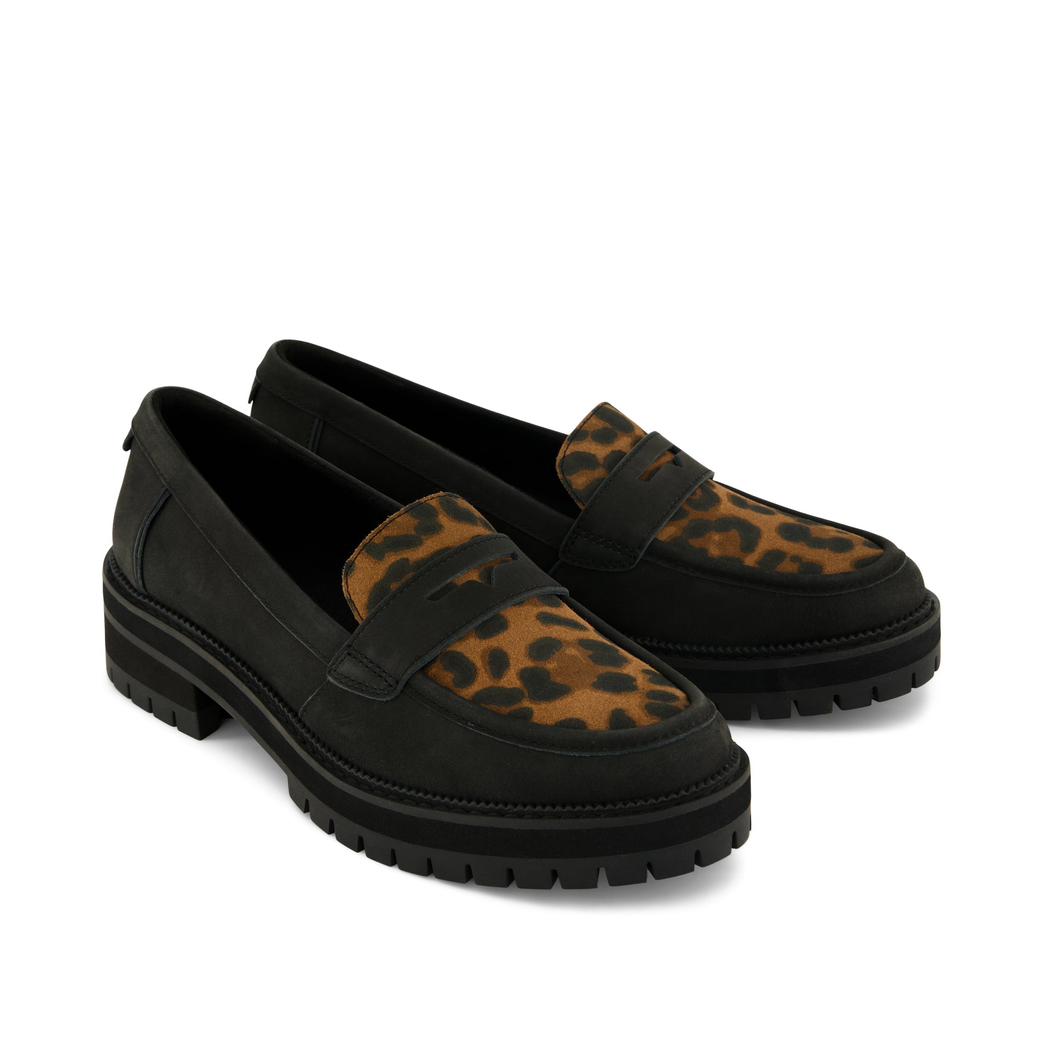 Womens Cara Loafer Brown Sugar Leopard Suede - Image 3