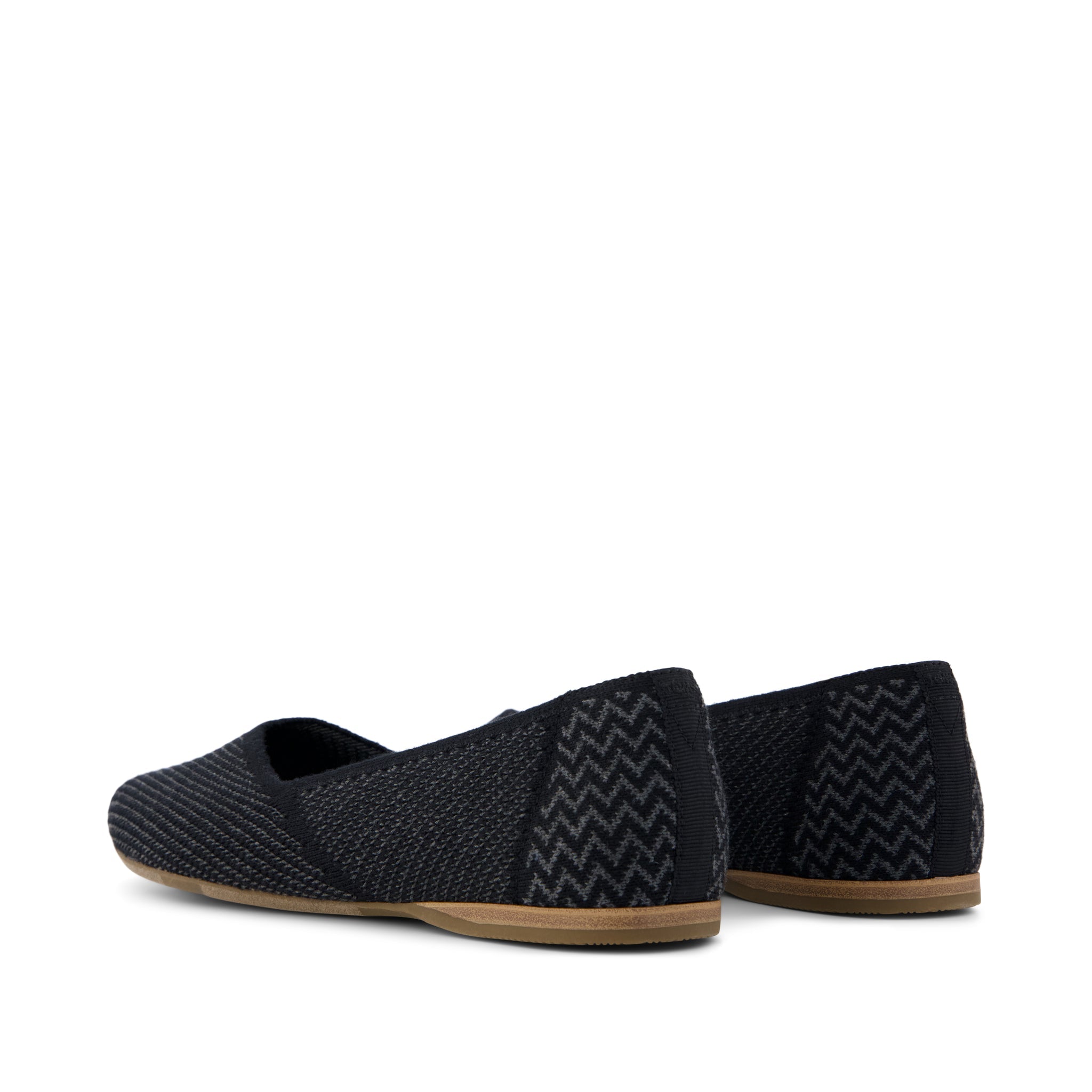 Womens Gemma Flat Black Engineered Knit - Image 3