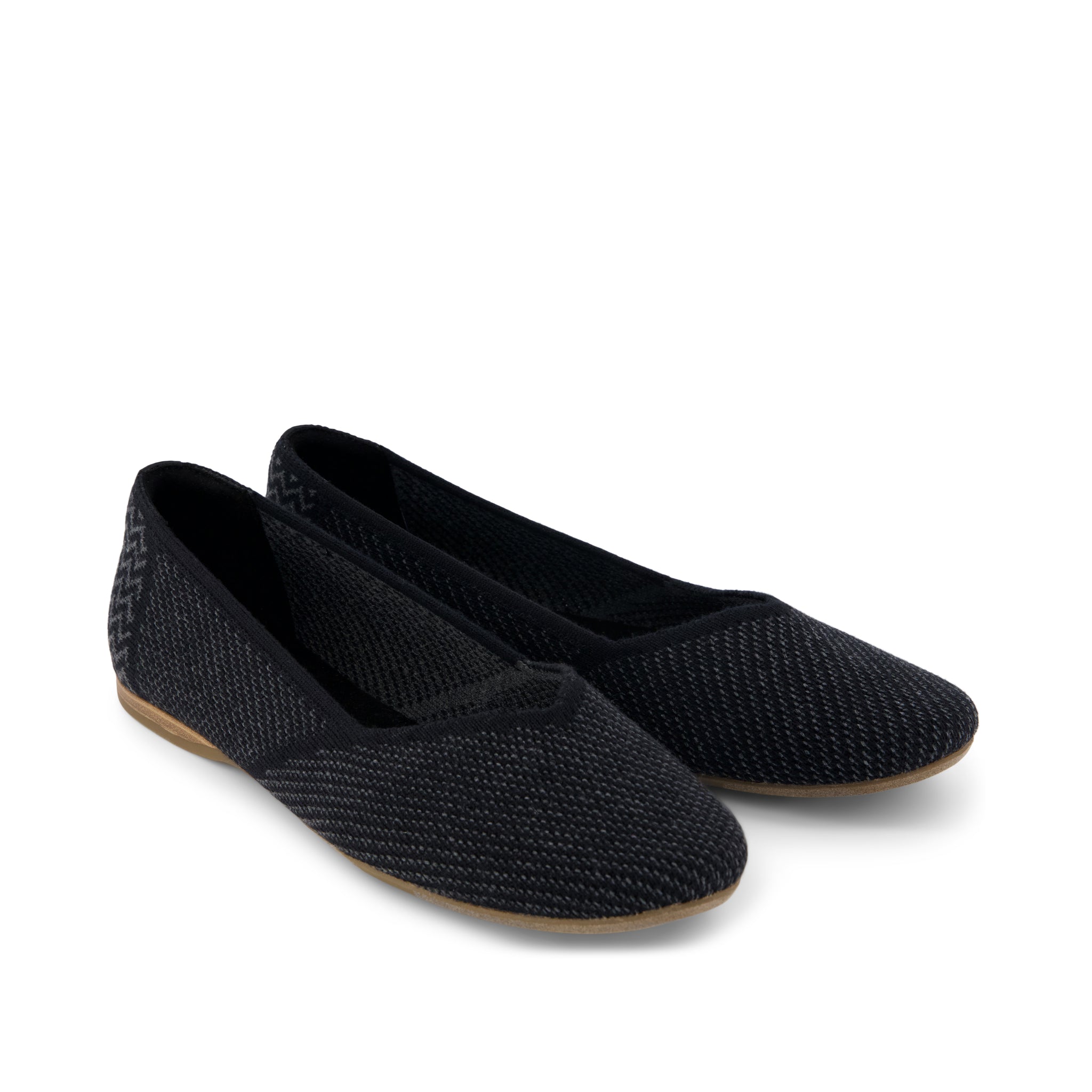 Womens Gemma Flat Black Engineered Knit - Image 2