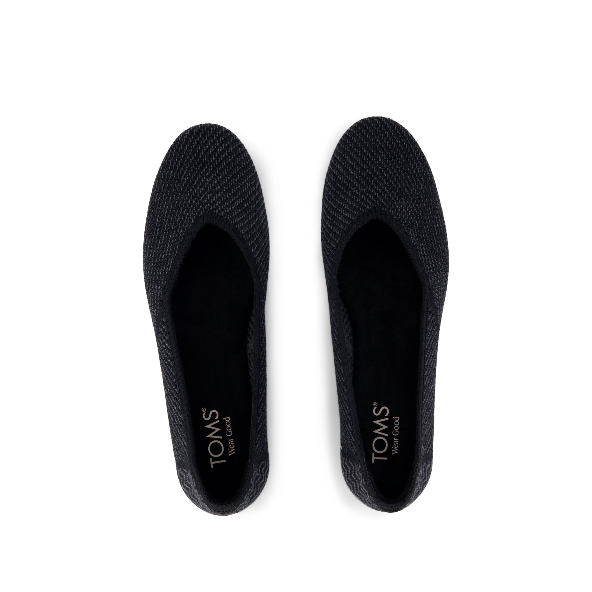 Womens Gemma Flat Black Engineered Knit - Image 5