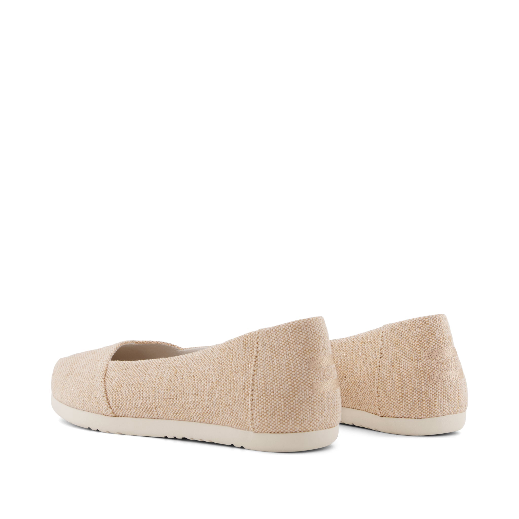 Womens Alpargata Ballet Flat Champagne Sparkle Woven - Image 4