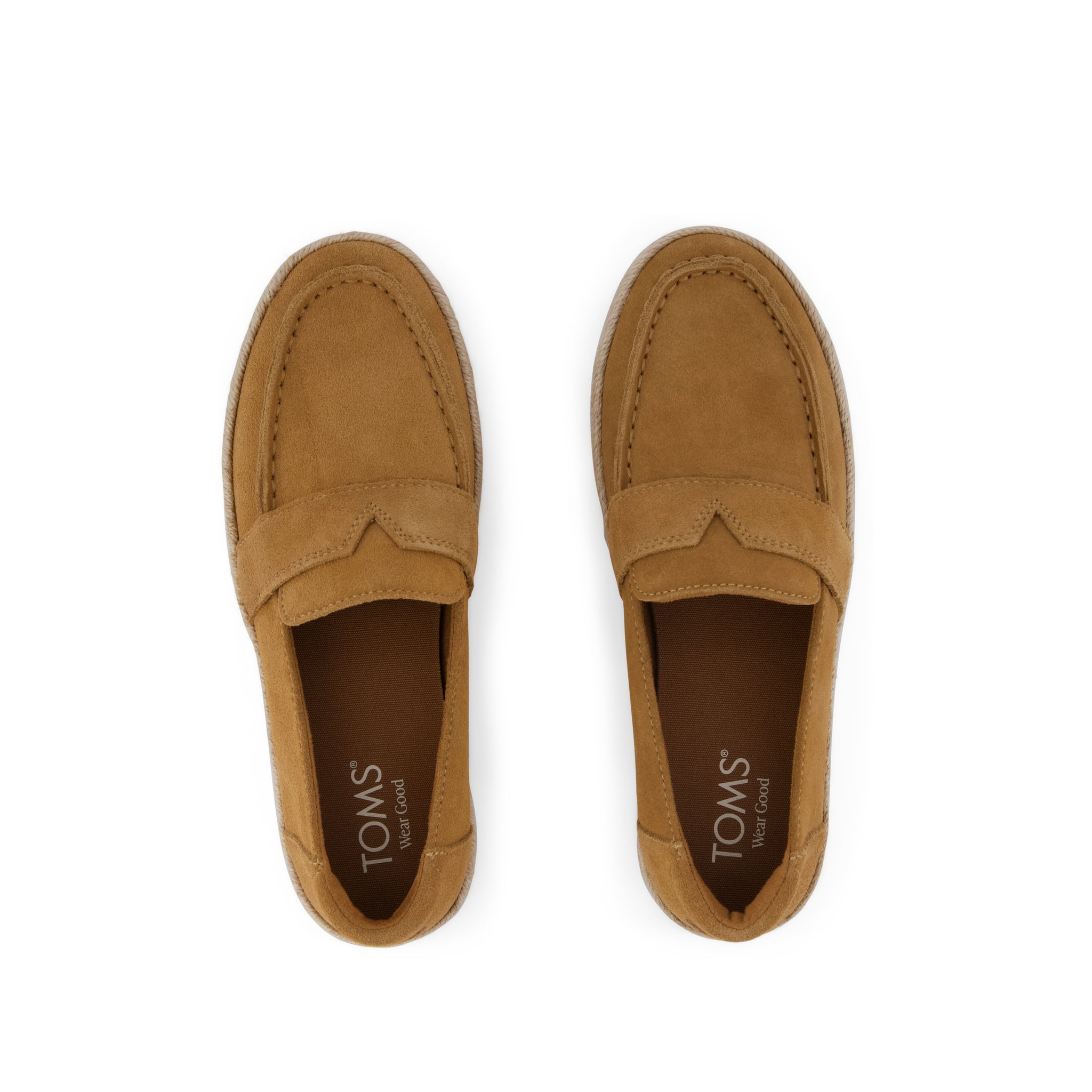 Womens Blakely Loafer Espadrille Brown Sugar Suede - Image 6
