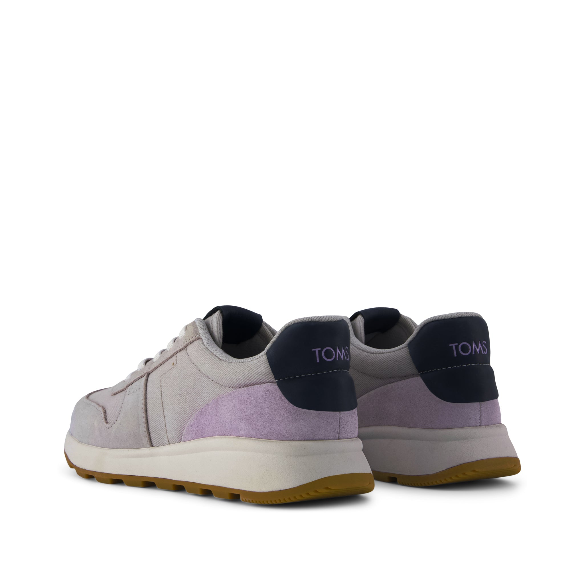 Womens TRVL LITE Retro Runner Sneaker Water Repellent Lunar Grey Suede - Image 3