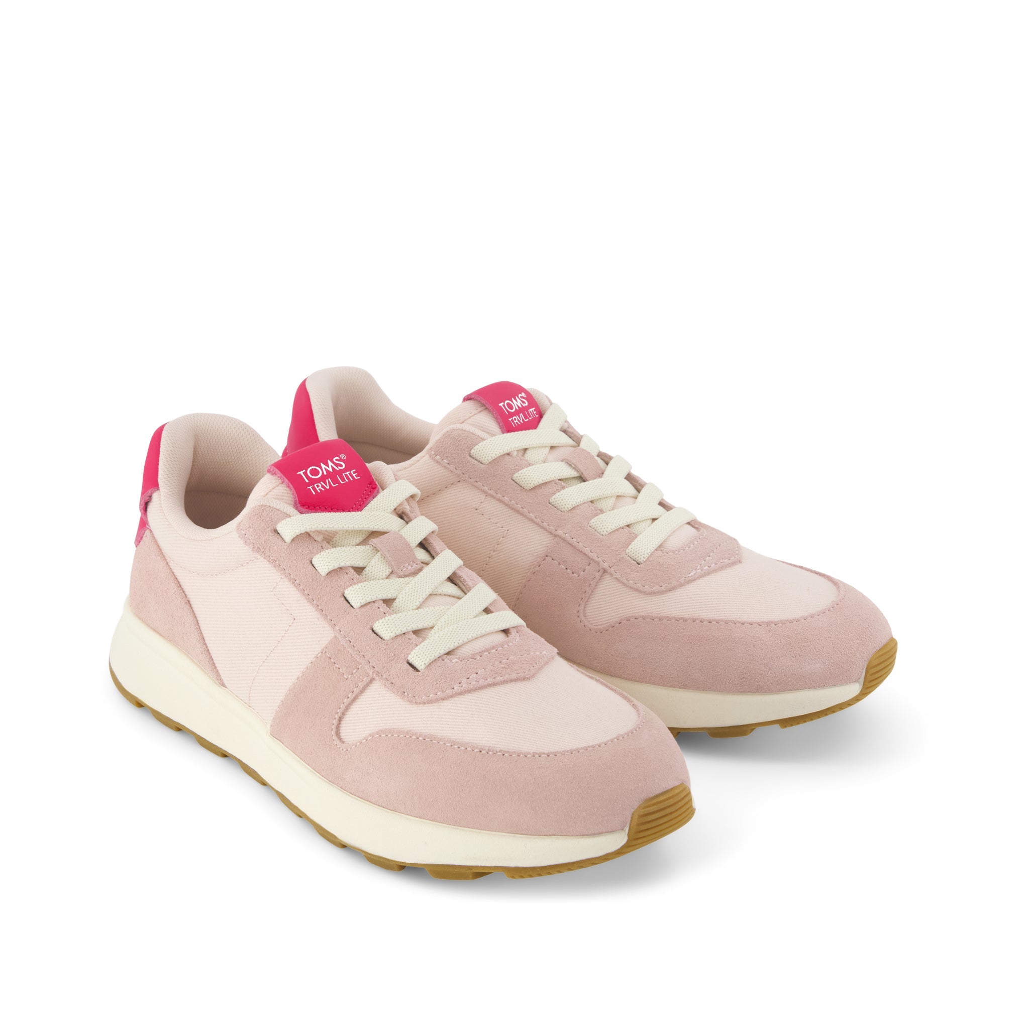 Womens TRVL LITE Retro Runner Sneaker Water Repellent Pale Rose - Image 3