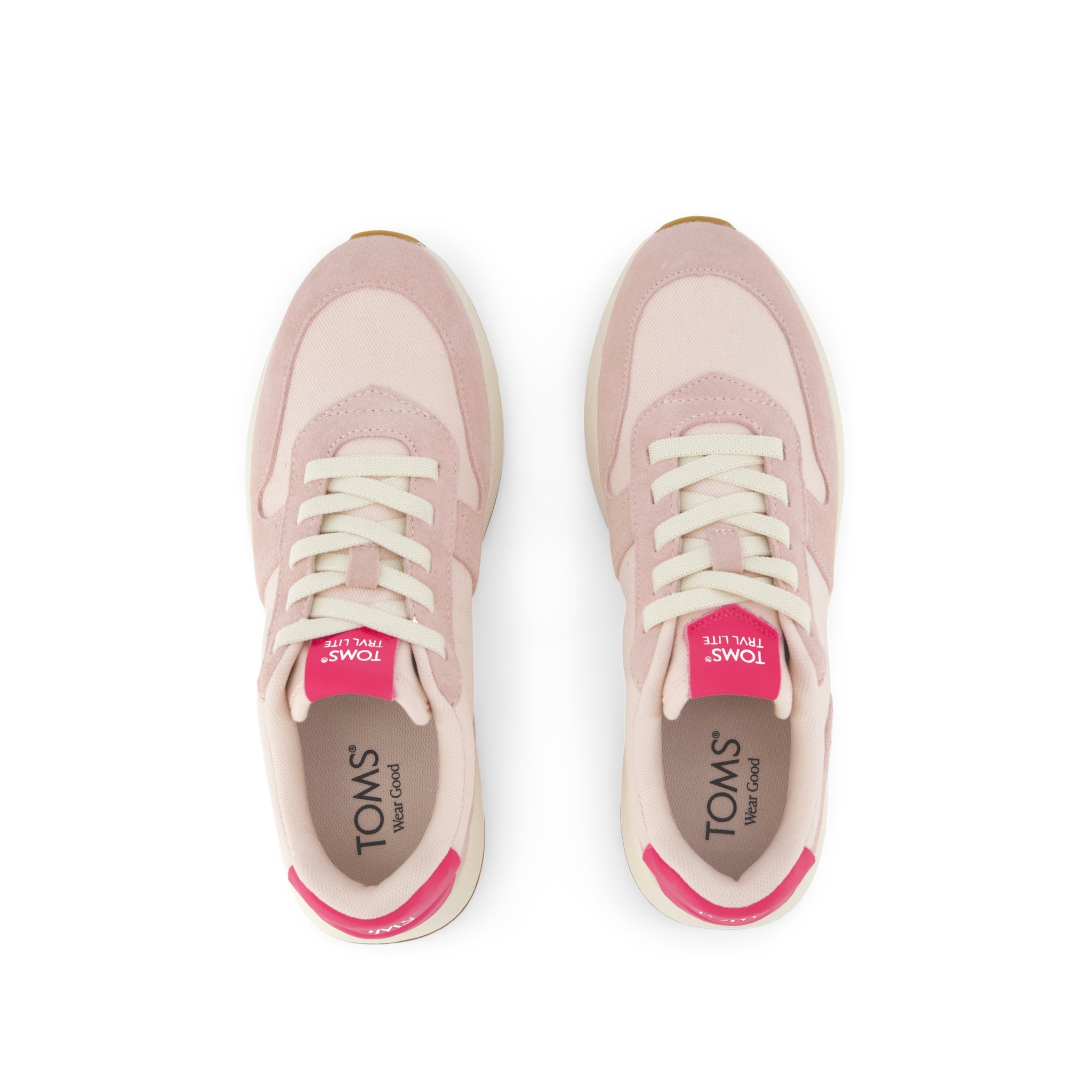 Womens TRVL LITE Retro Runner Sneaker Water Repellent Pale Rose - Image 6