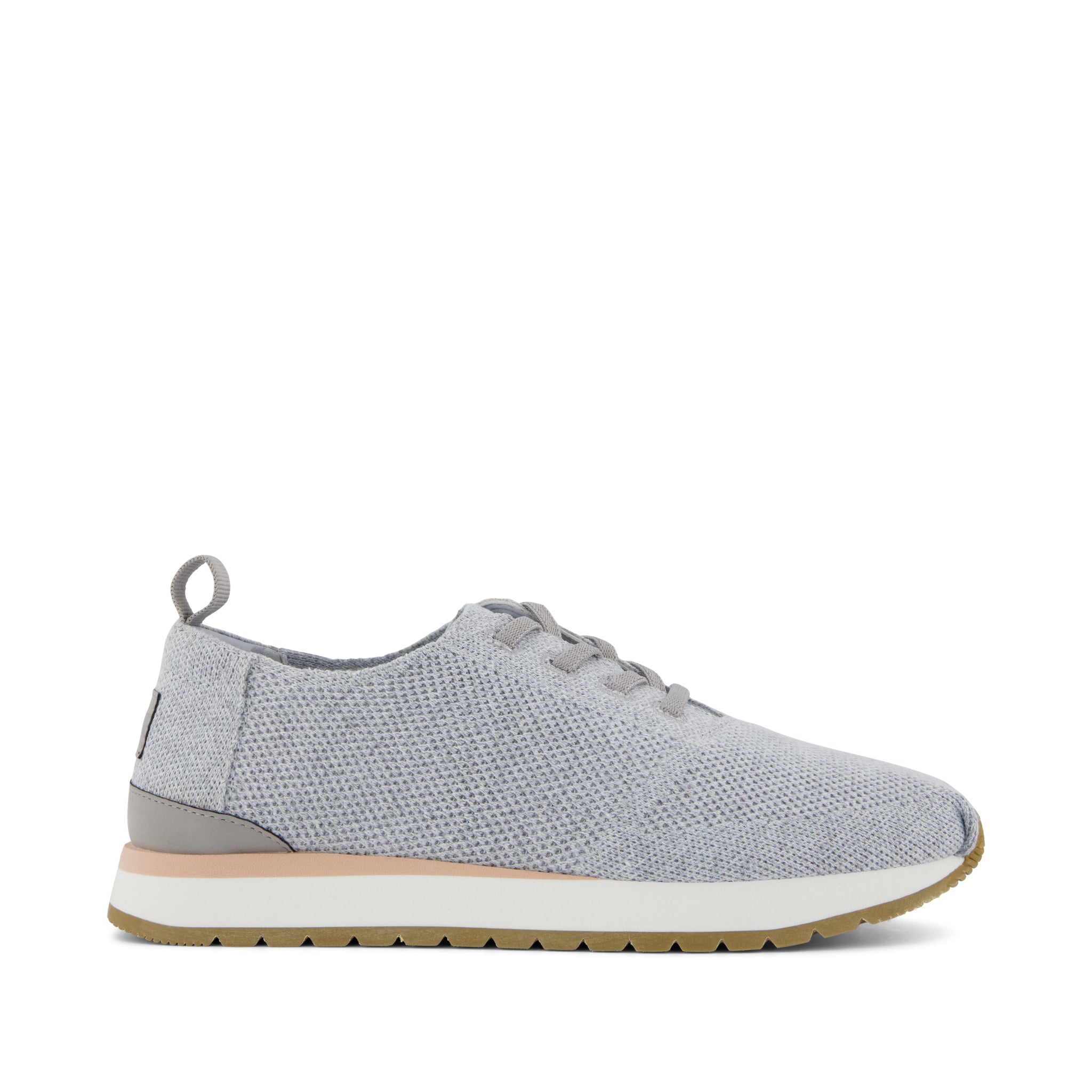 Womens Resident Plus Lace-Up Grey Knit