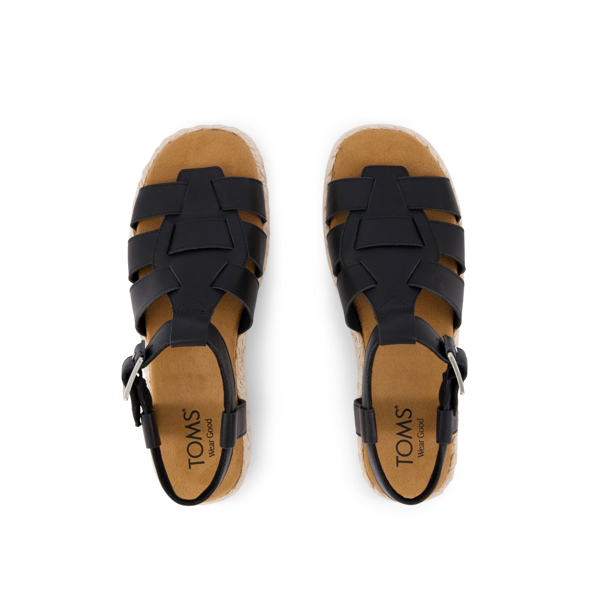 Womens Jac Fisherman Sandal Black Leather - Image 6