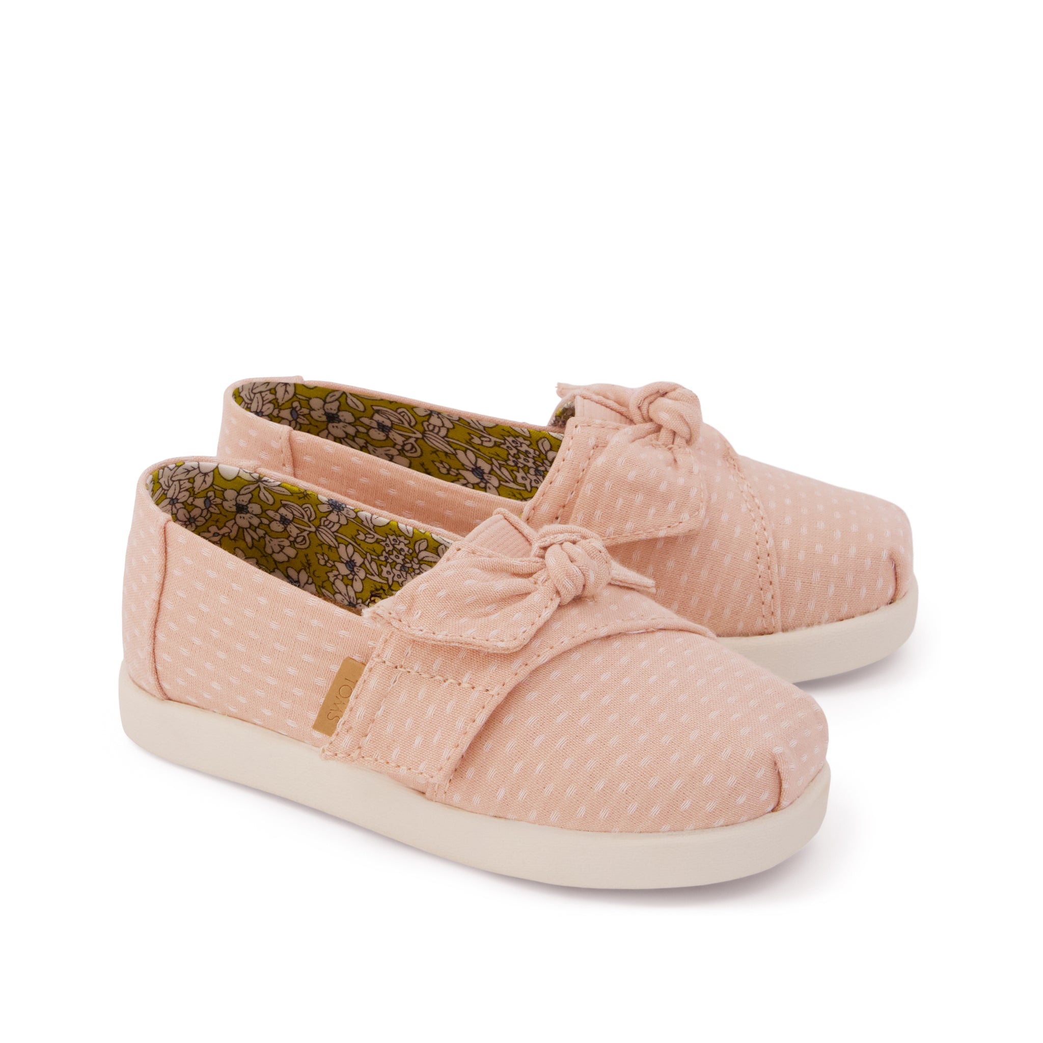 Alpargata Classic Toddler Shoe Bloom Chambray Dot with Bow - Image 3