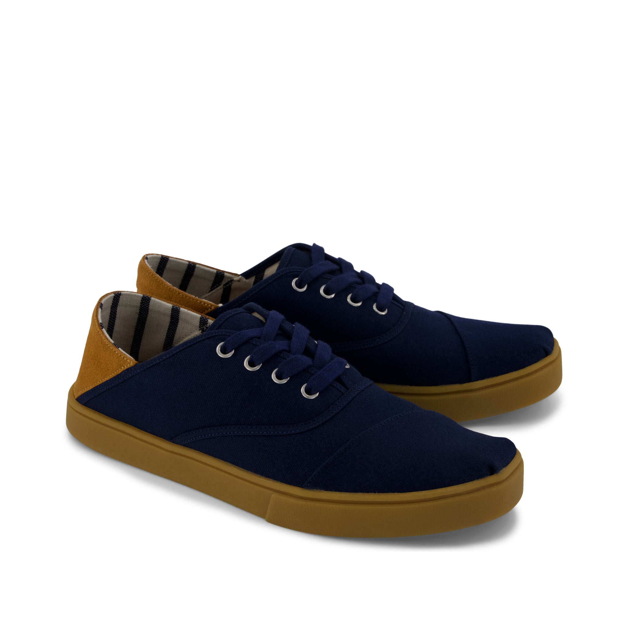 Mens Cordones Plus Sneaker Navy Canvas - Image 3