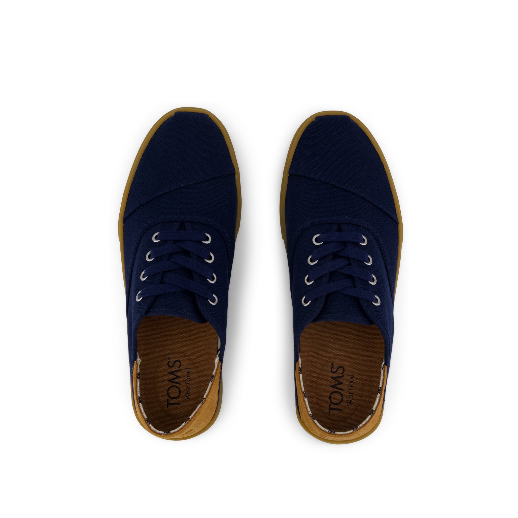 Mens Cordones Plus Sneaker Navy Canvas - Image 6