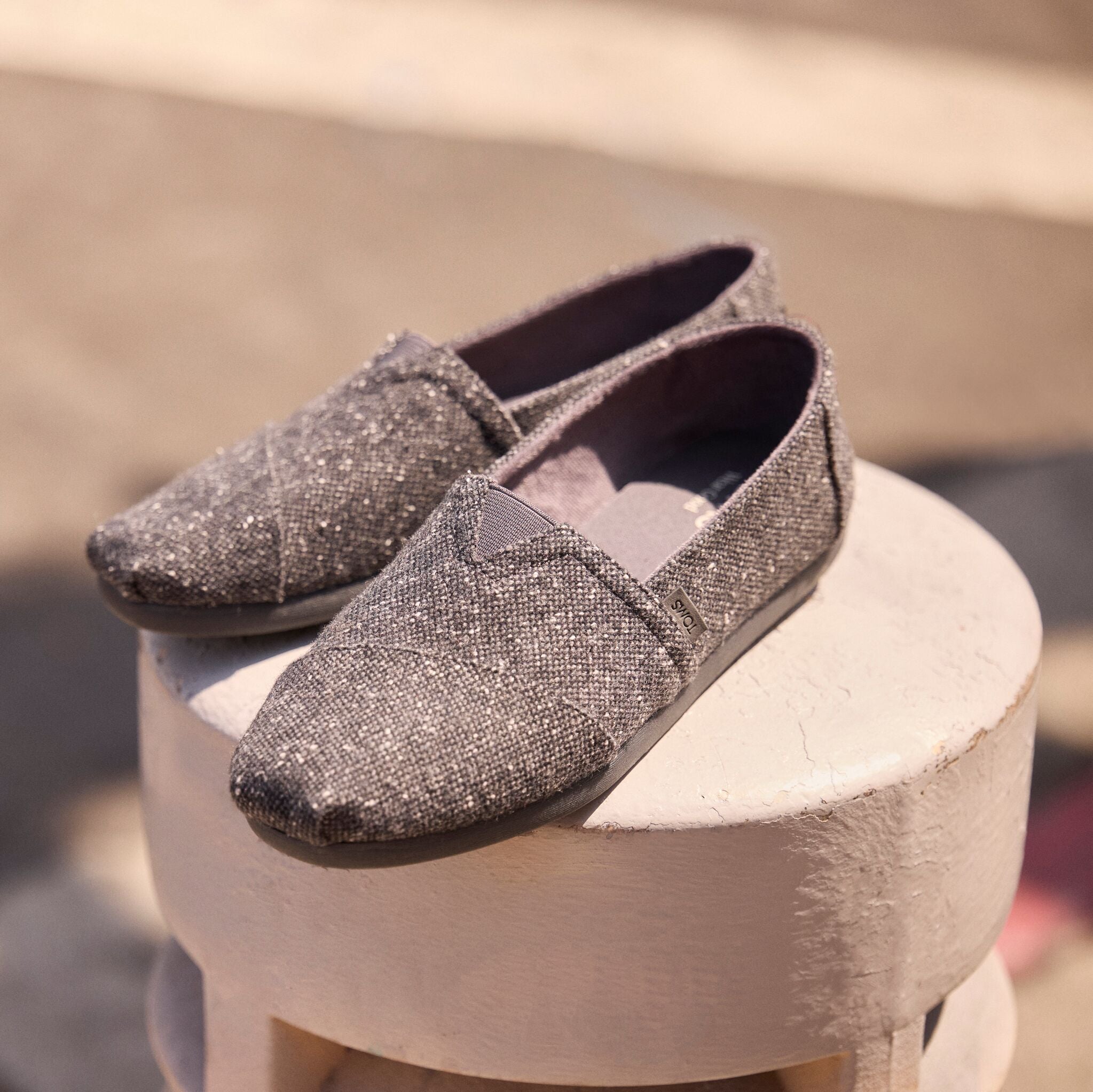 Mens Alpargata Classic Black Flecked Tweed - Image 2