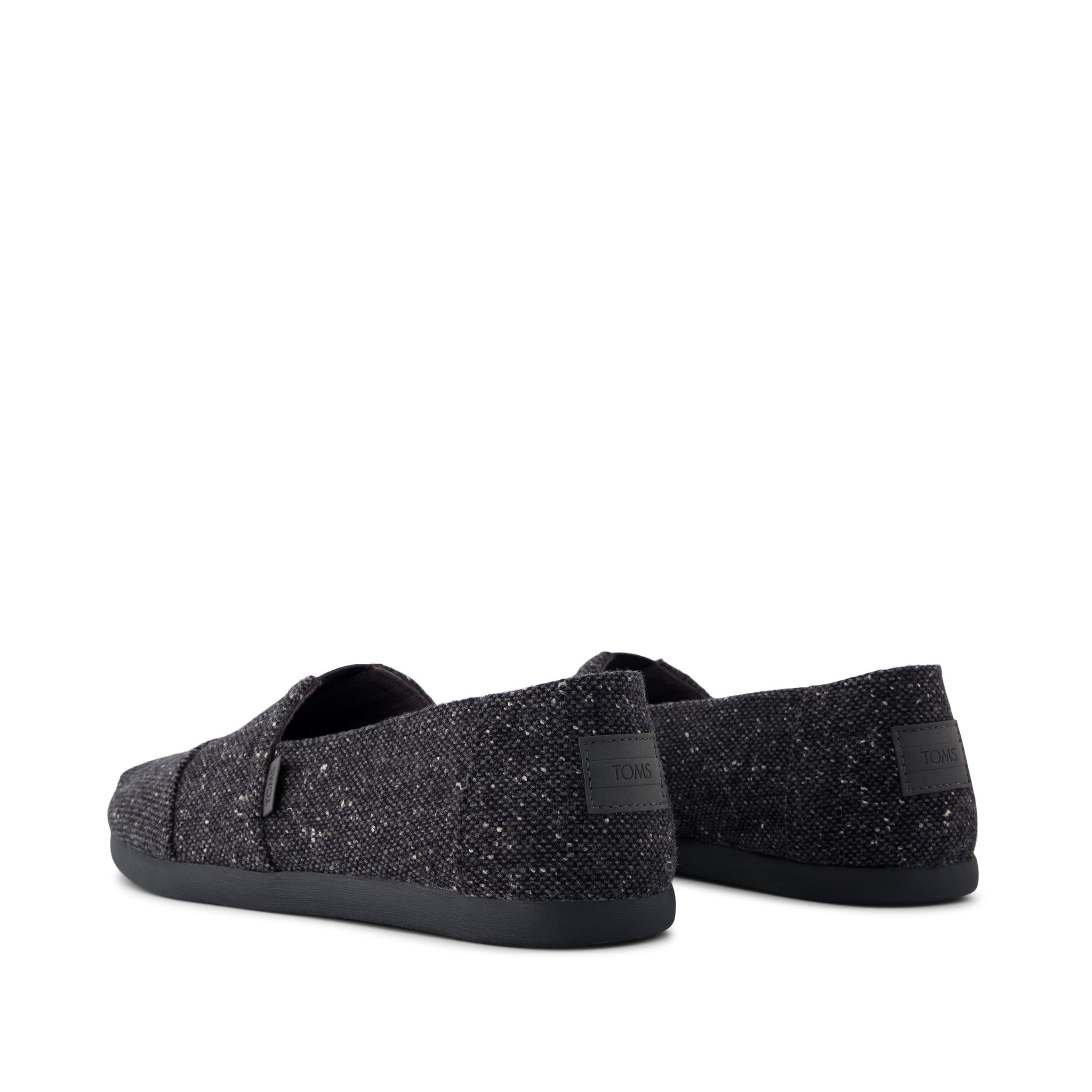 Mens Alpargata Classic Black Flecked Tweed - Image 4