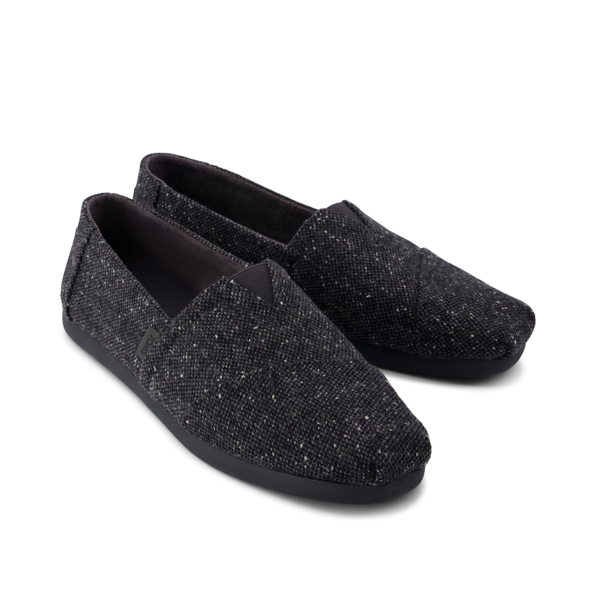 Mens Alpargata Classic Black Flecked Tweed - Image 3