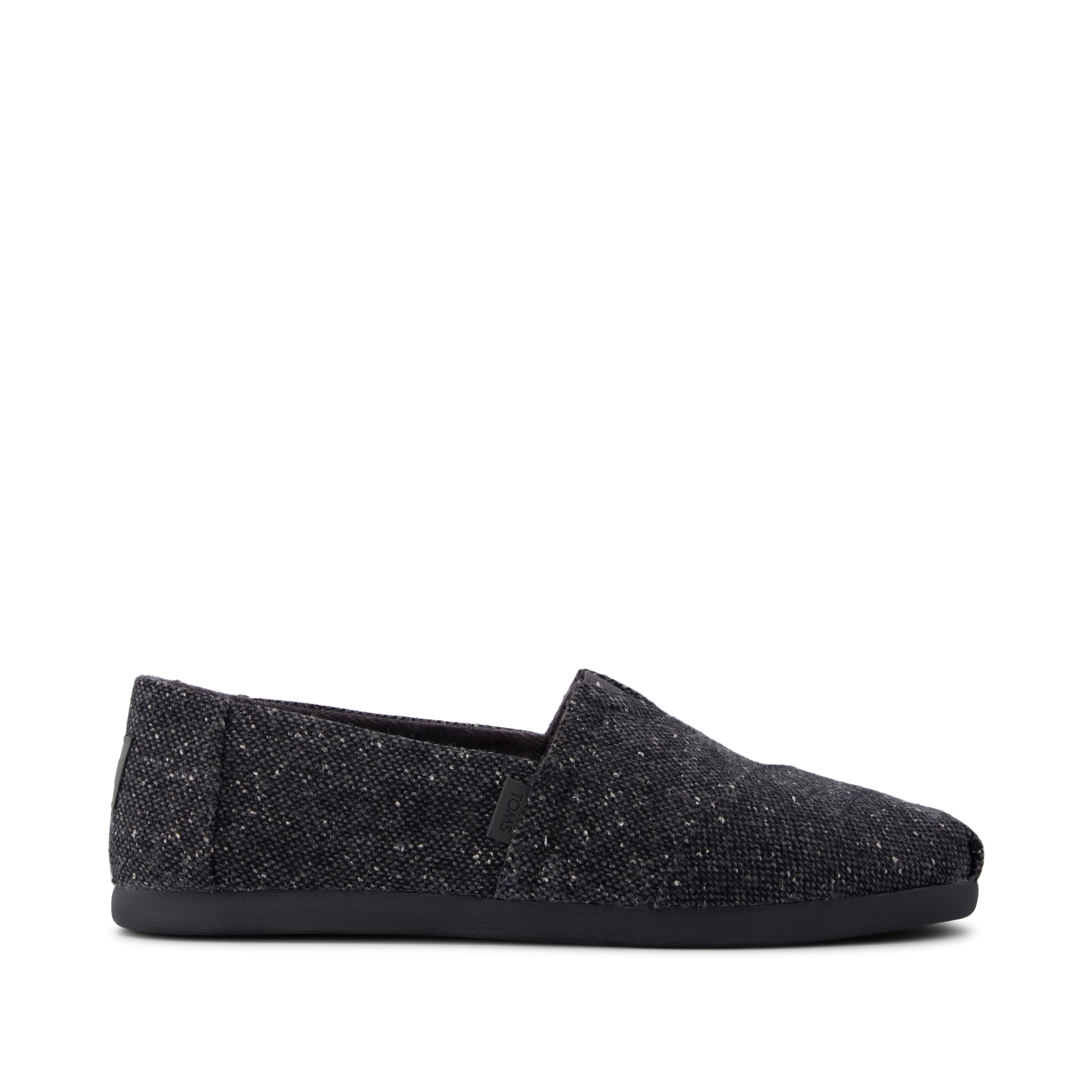 Mens Alpargata Classic Black Flecked Tweed