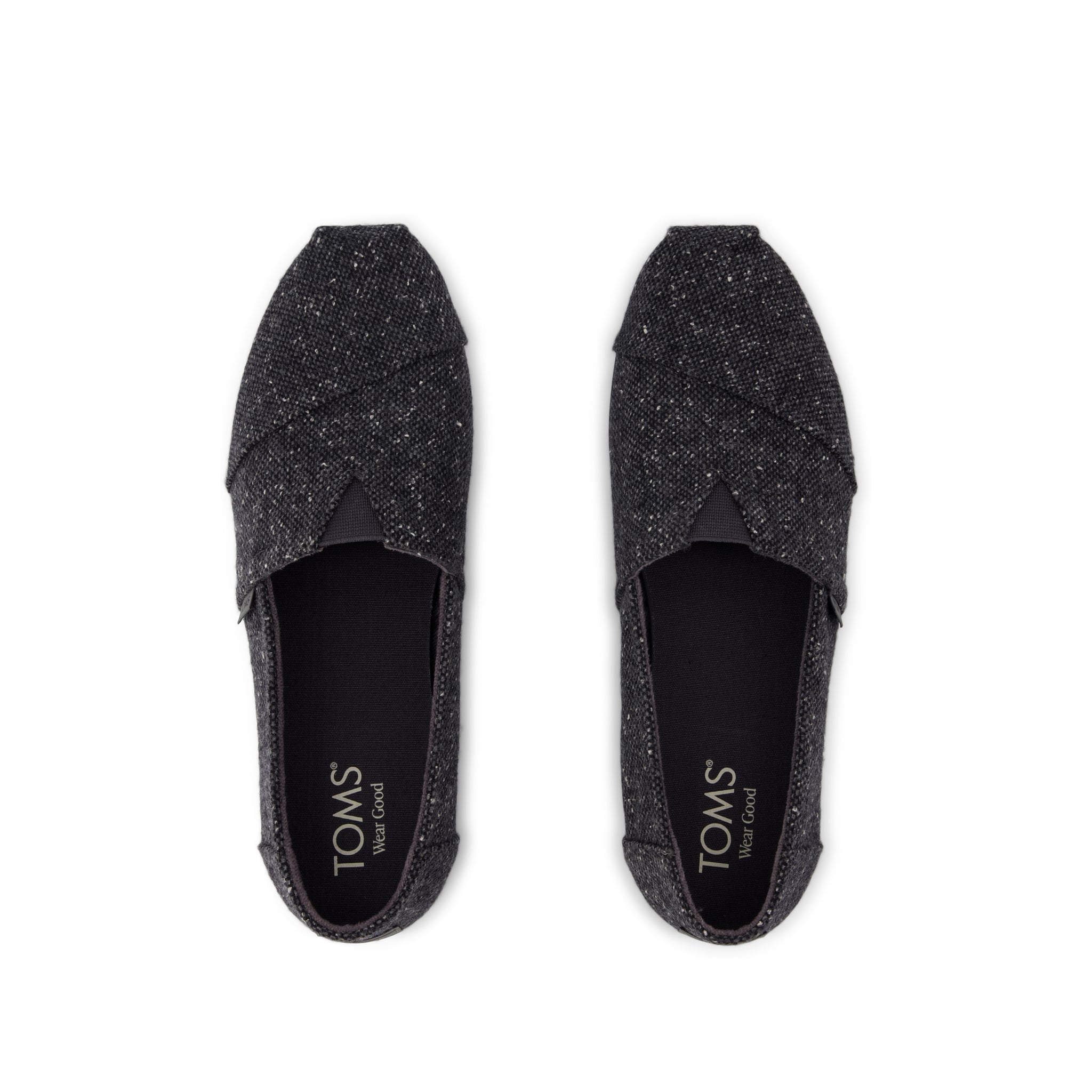 Mens Alpargata Classic Black Flecked Tweed - Image 6