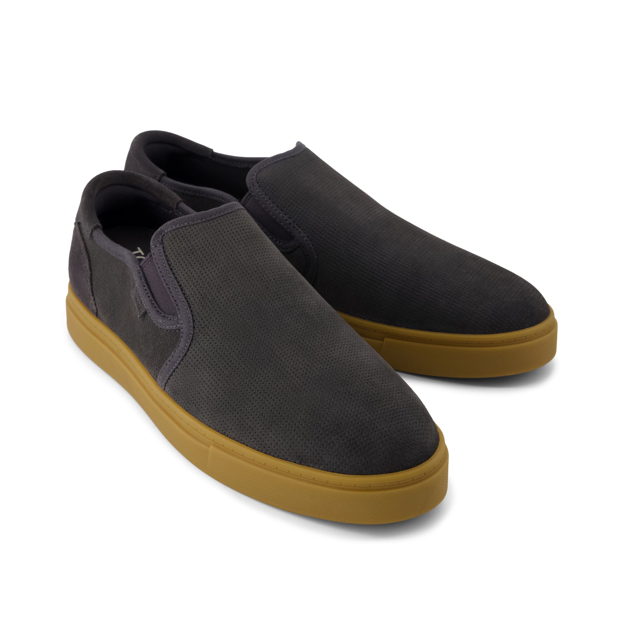Mens Baja Slip On Sneaker Forged Iron Suede - Image 3