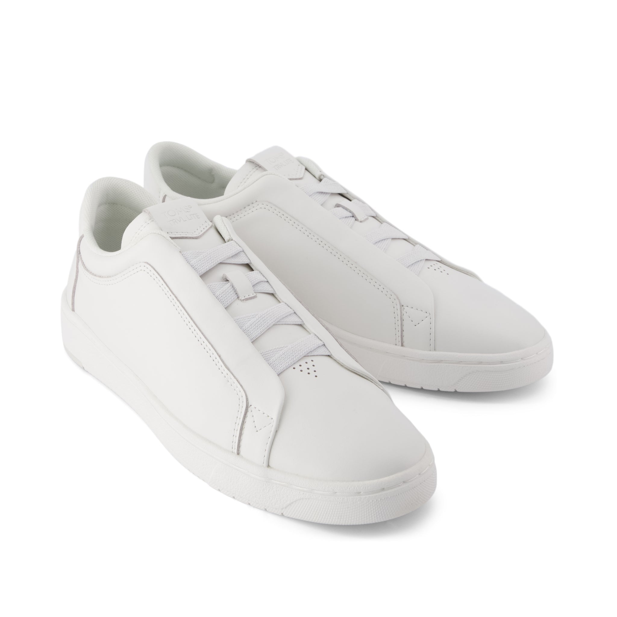 Mens TRVL Lite Miles Lace-Up Sneaker Water Resistant White Leather - Image 3