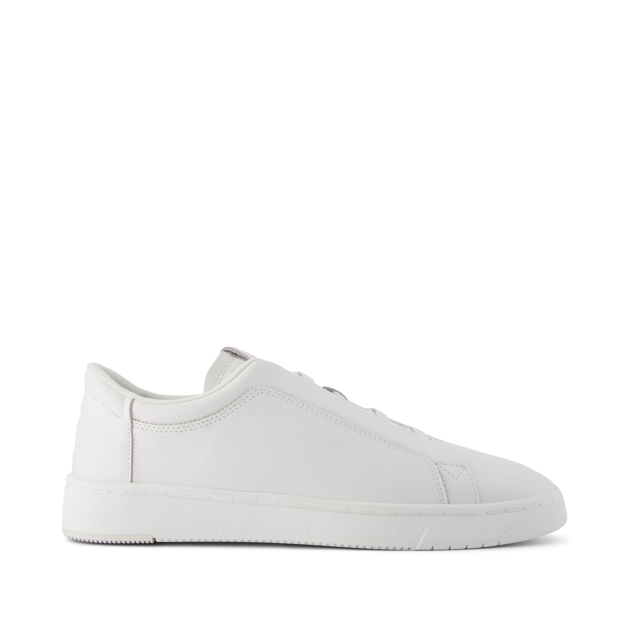 Mens TRVL Lite Miles Lace-Up Sneaker Water Resistant White Leather