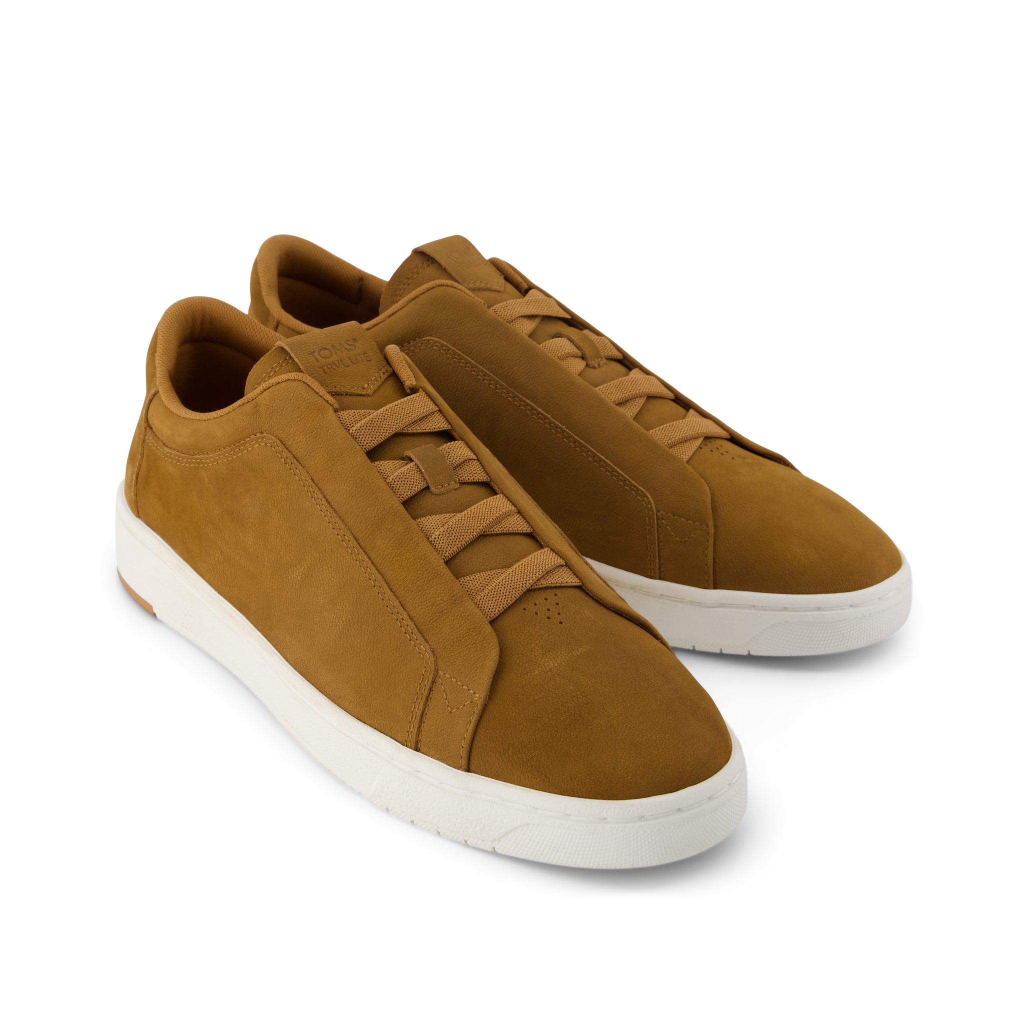 Mens TRVL Lite Miles Lace-Up Sneaker Water Resistant Tan Leather - Image 3