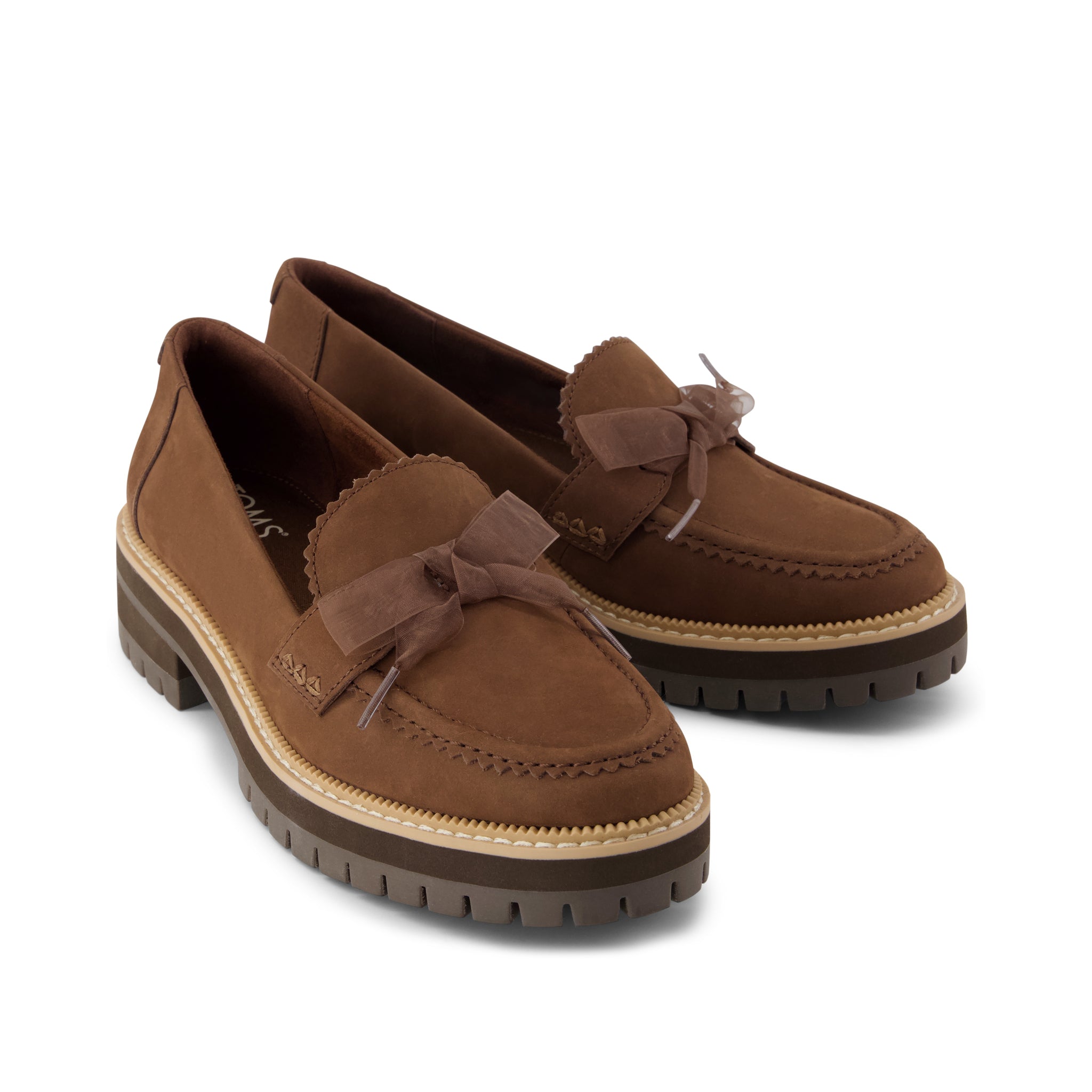 Womens Cara Bow Loafer Hot Cocoa Leather - Image 3