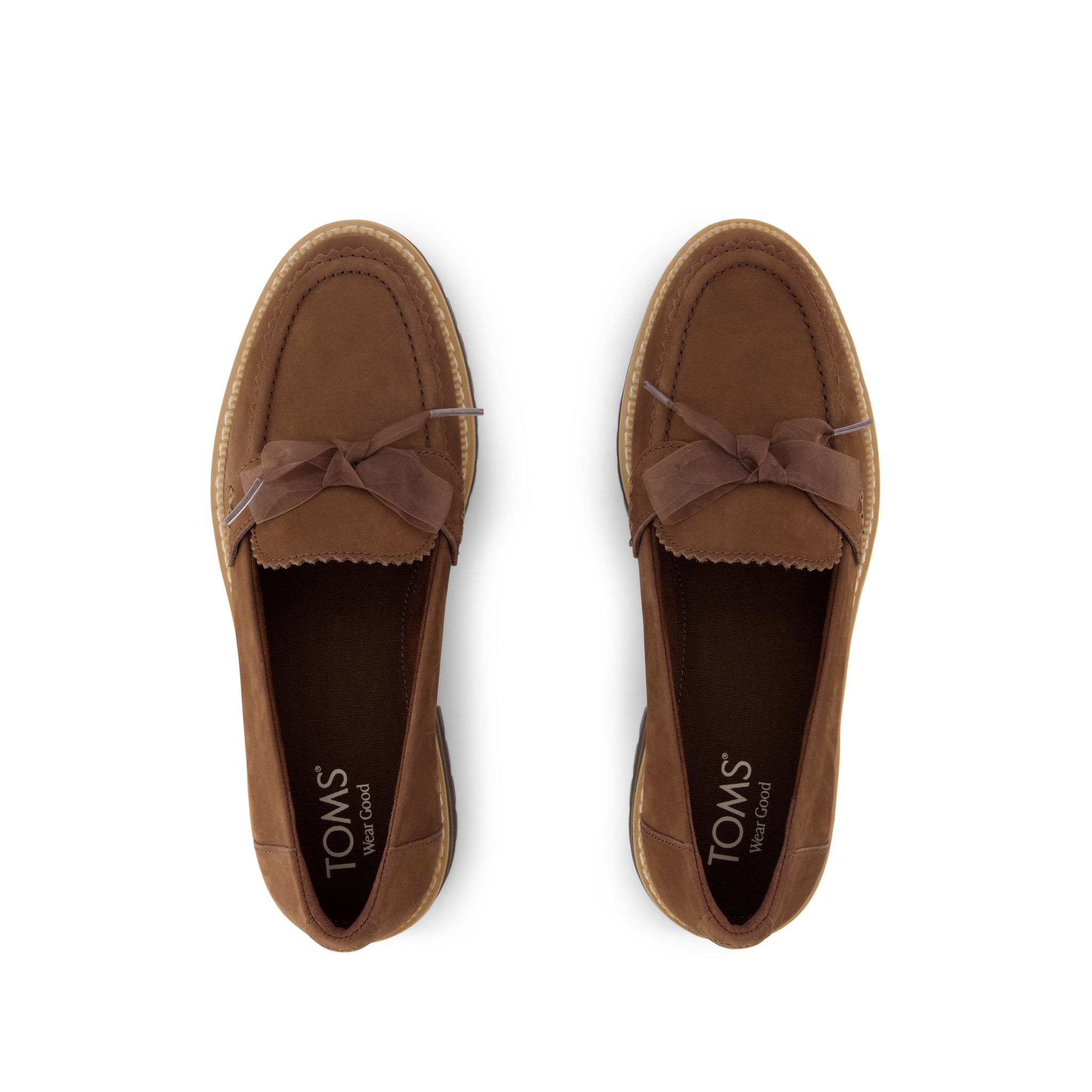 Womens Cara Bow Loafer Hot Cocoa Leather - Image 6