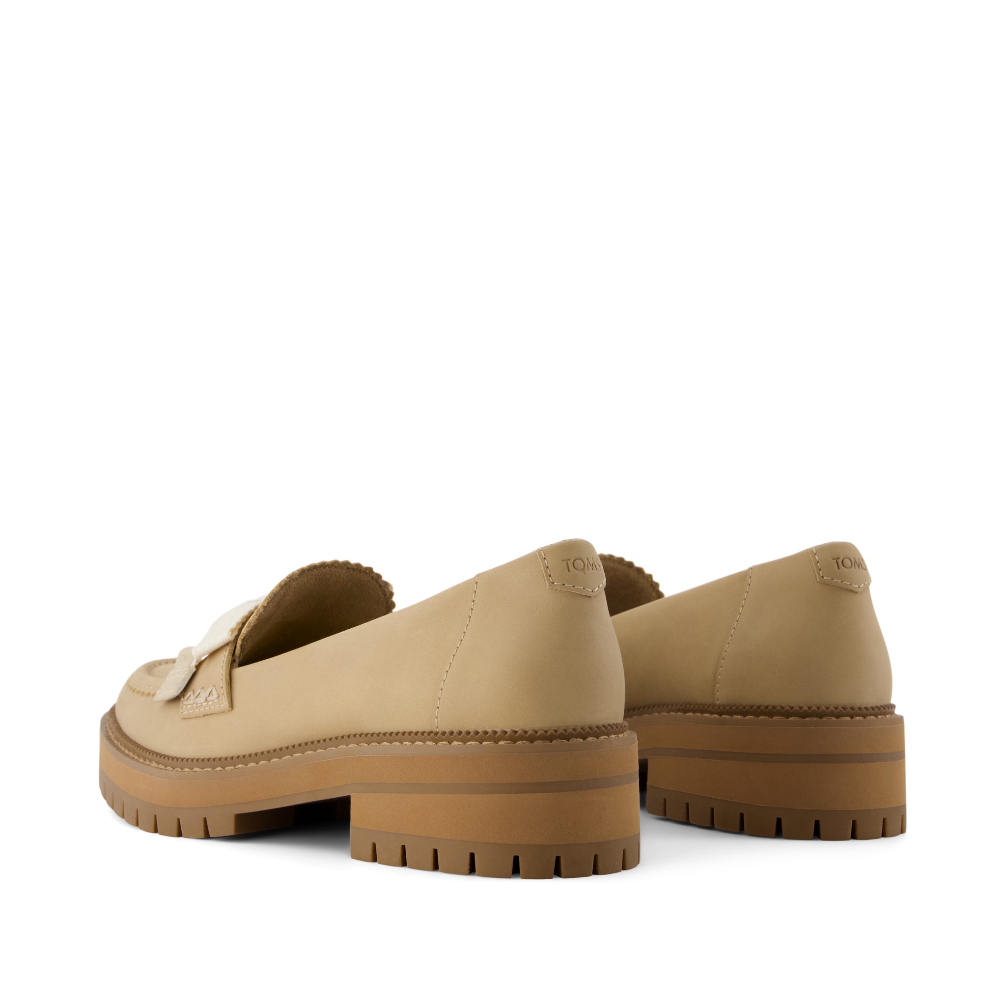 Womens Cara Bow Loafer Taupe Leather - Image 4