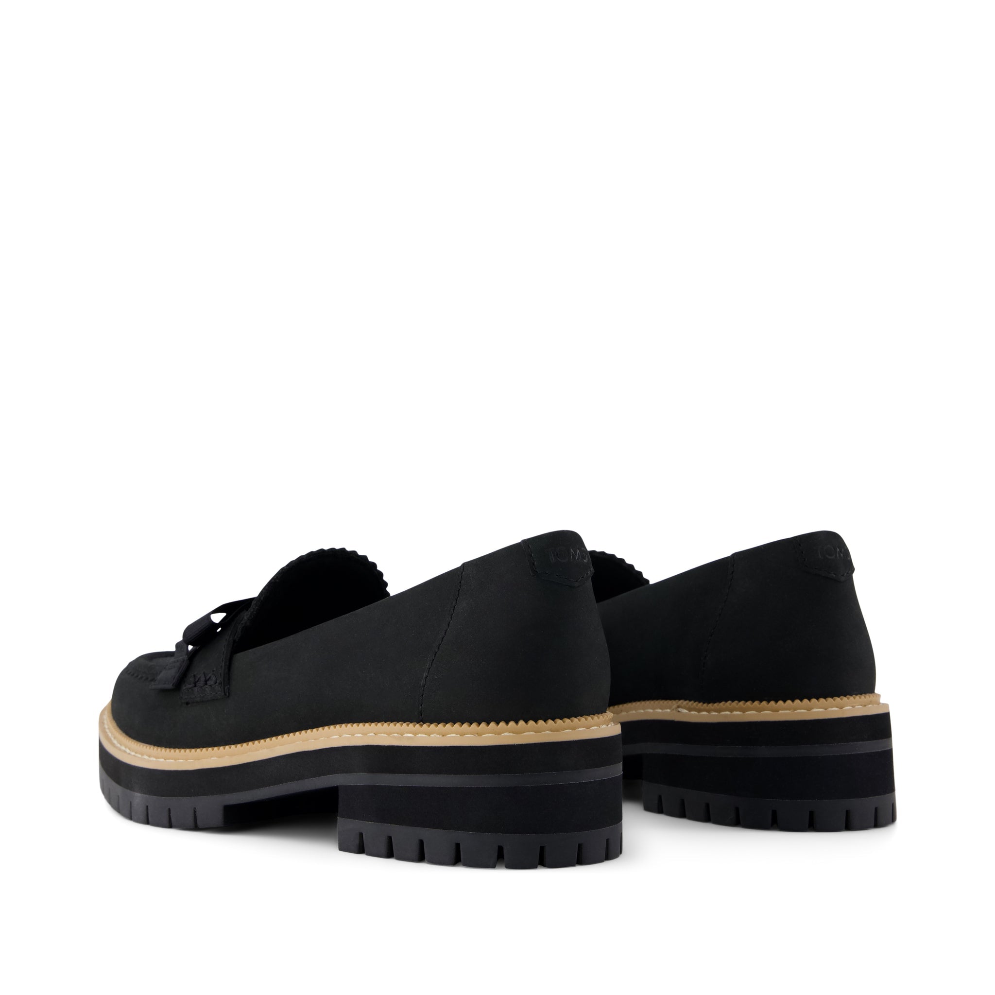 Womens Cara Bow Loafer Black Leather - Image 4
