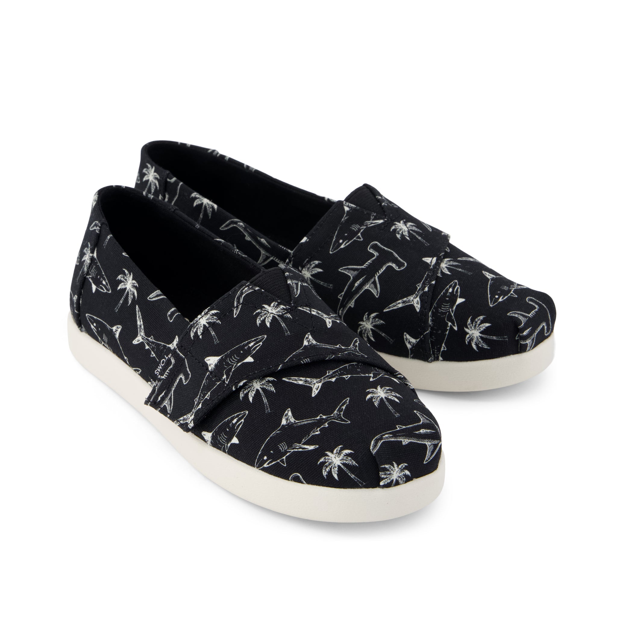 Alpargata Classic Kids Shoe Black Shark Print - Image 3