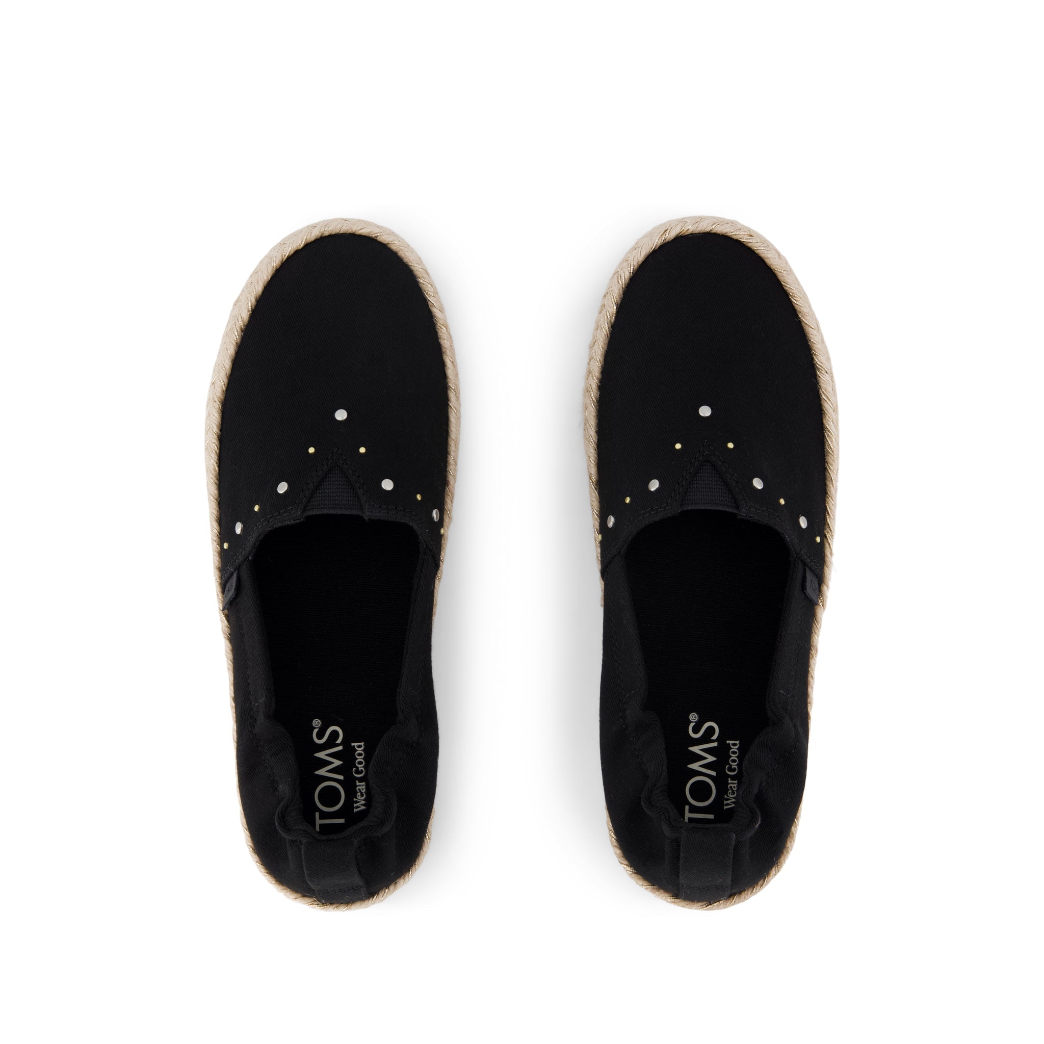 Valencia Platform Kids Espadrille Black Brushed Twill - Image 5
