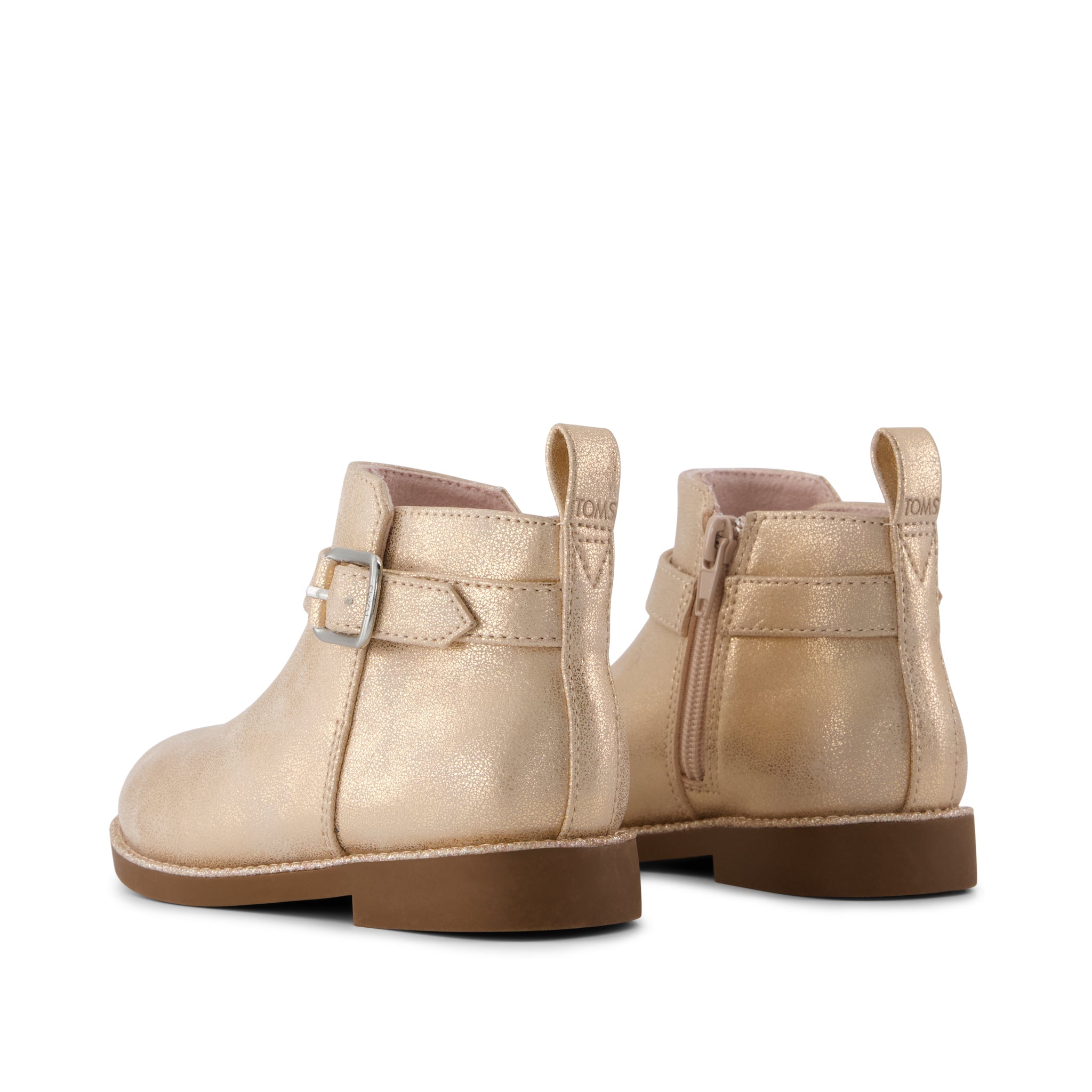 Seashell Metallic Faux Leather Mia Toddler Boot - Image 3